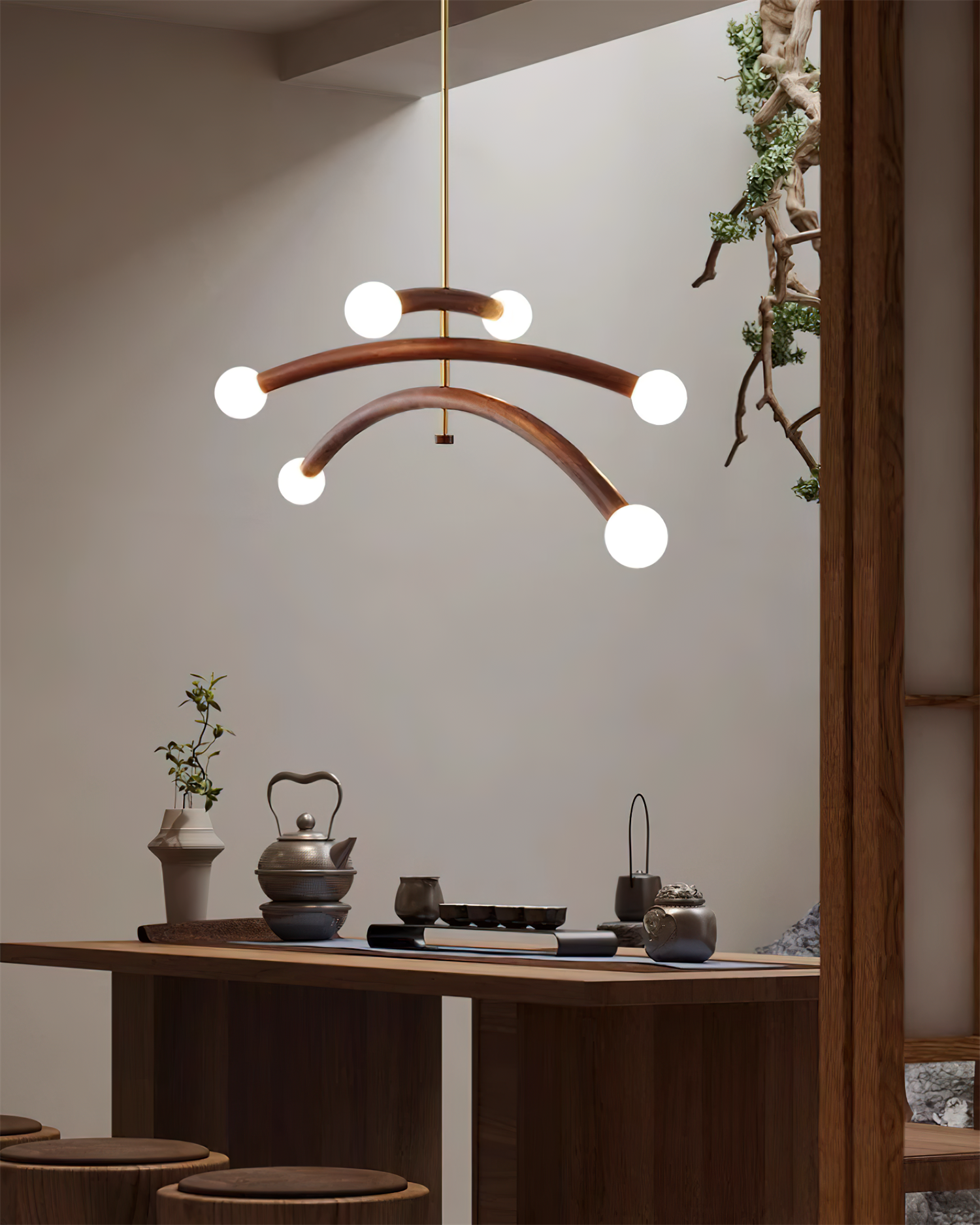 Aurevia Arc Globe Chandelier