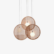 Aurora Chandelier Wooden Plate-Neutral Decor
