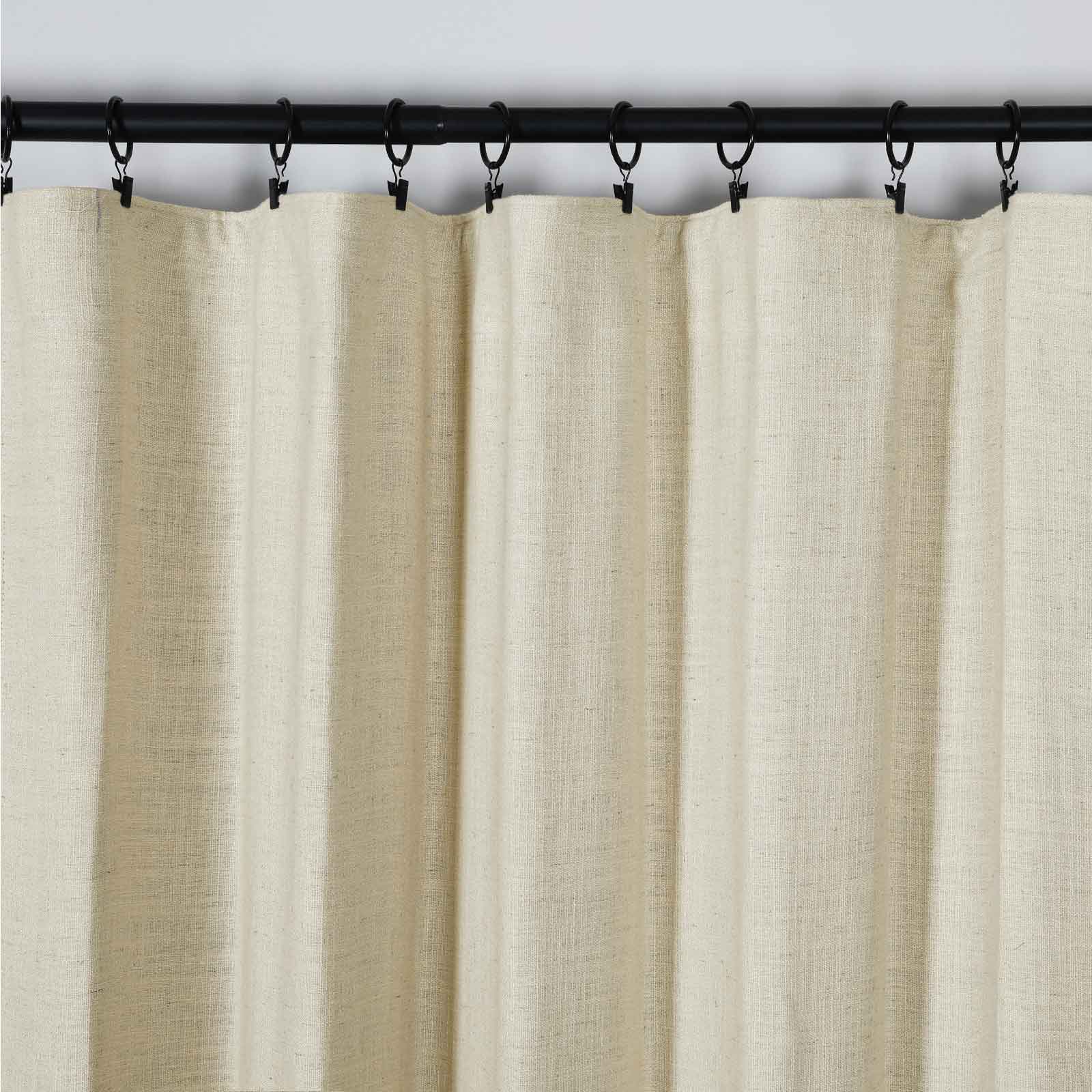 Lily Linen Curtains & Drapes Soft Top-Neutral Decor