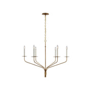Caeluvyh Vintage Industrial Black Metal Chandelier