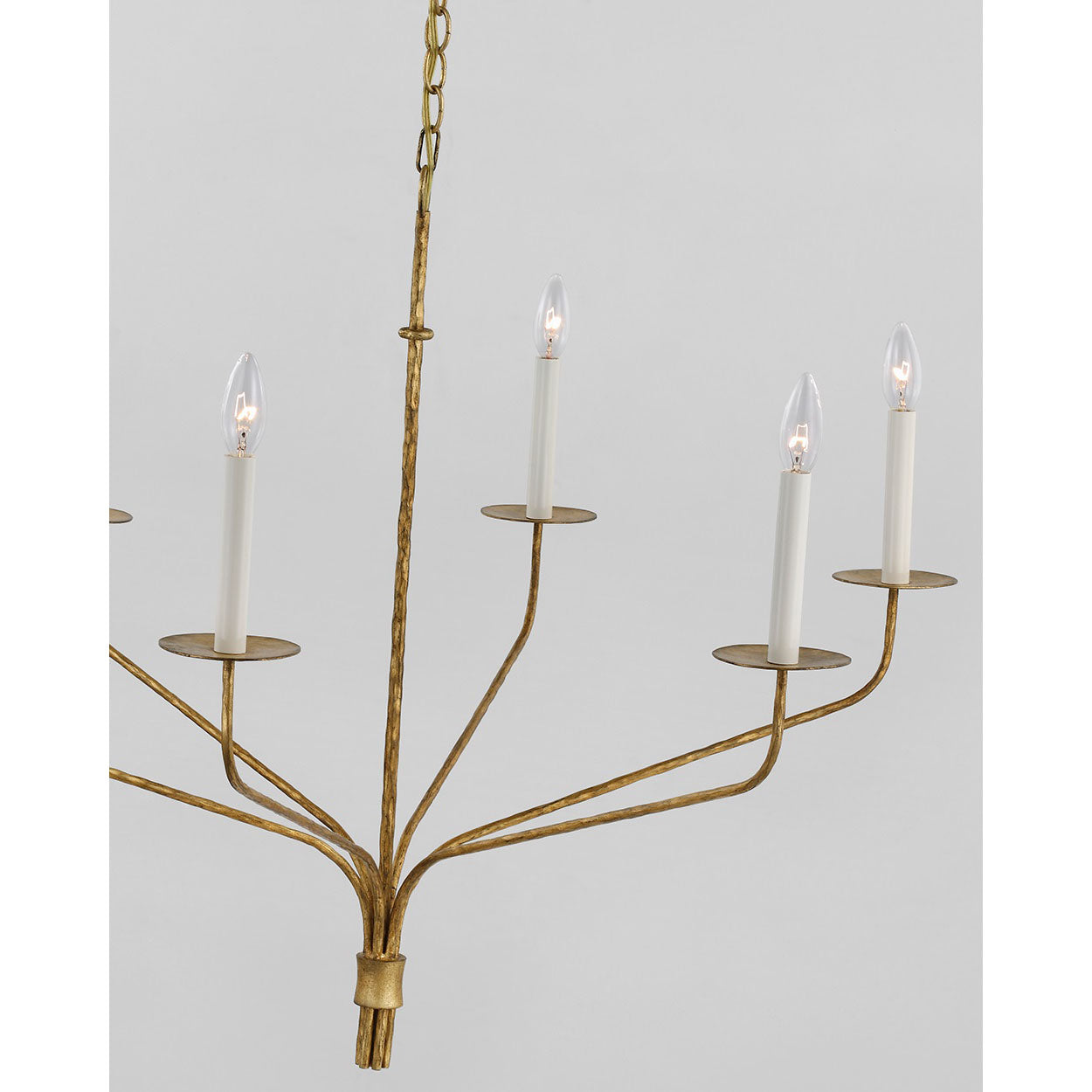 Caeluvyh Vintage Industrial Black Metal Chandelier