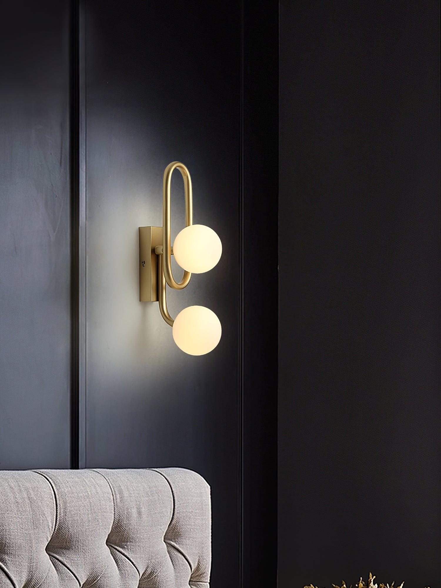 Alphaia Modern Minimalist Glass Wall Lamp-Neutral Decor
