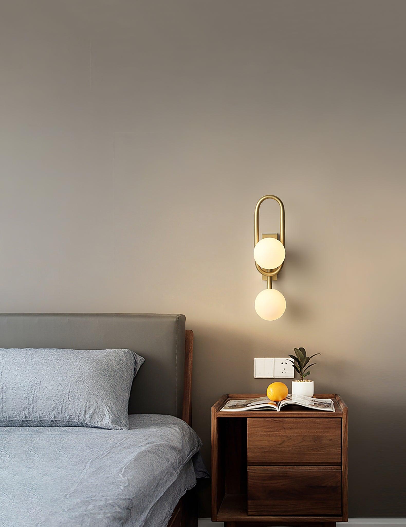 Alphaia Modern Minimalist Glass Wall Lamp-Neutral Decor