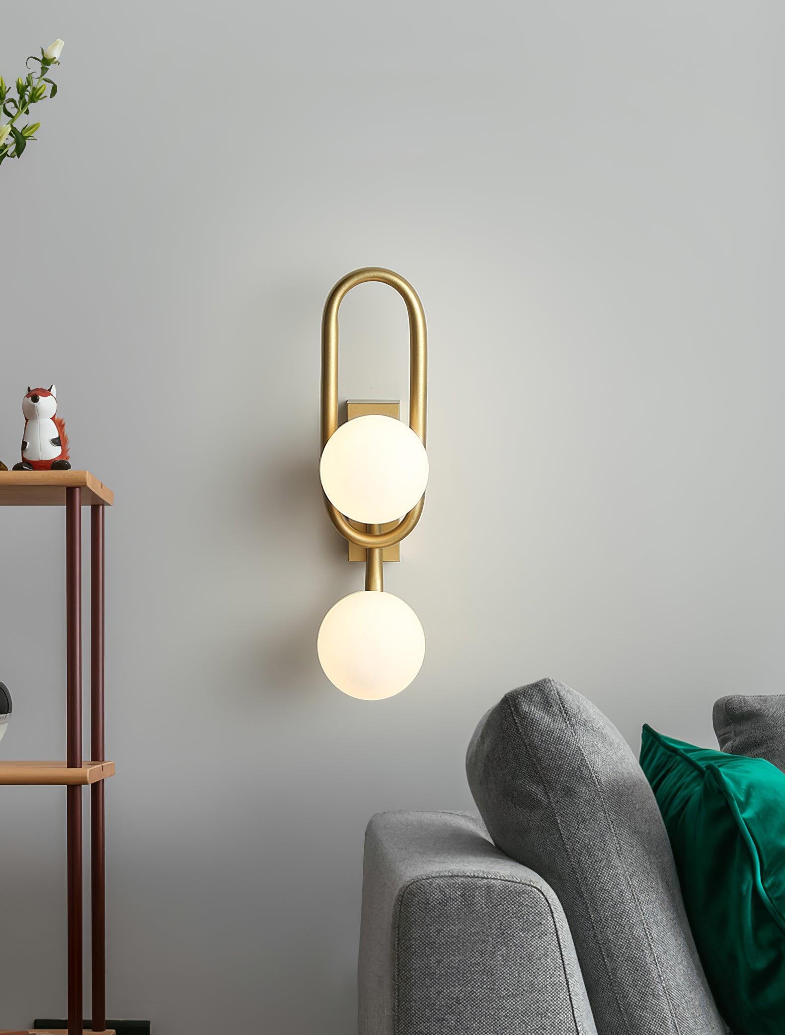 Alphaia Modern Minimalist Glass Wall Lamp-Neutral Decor