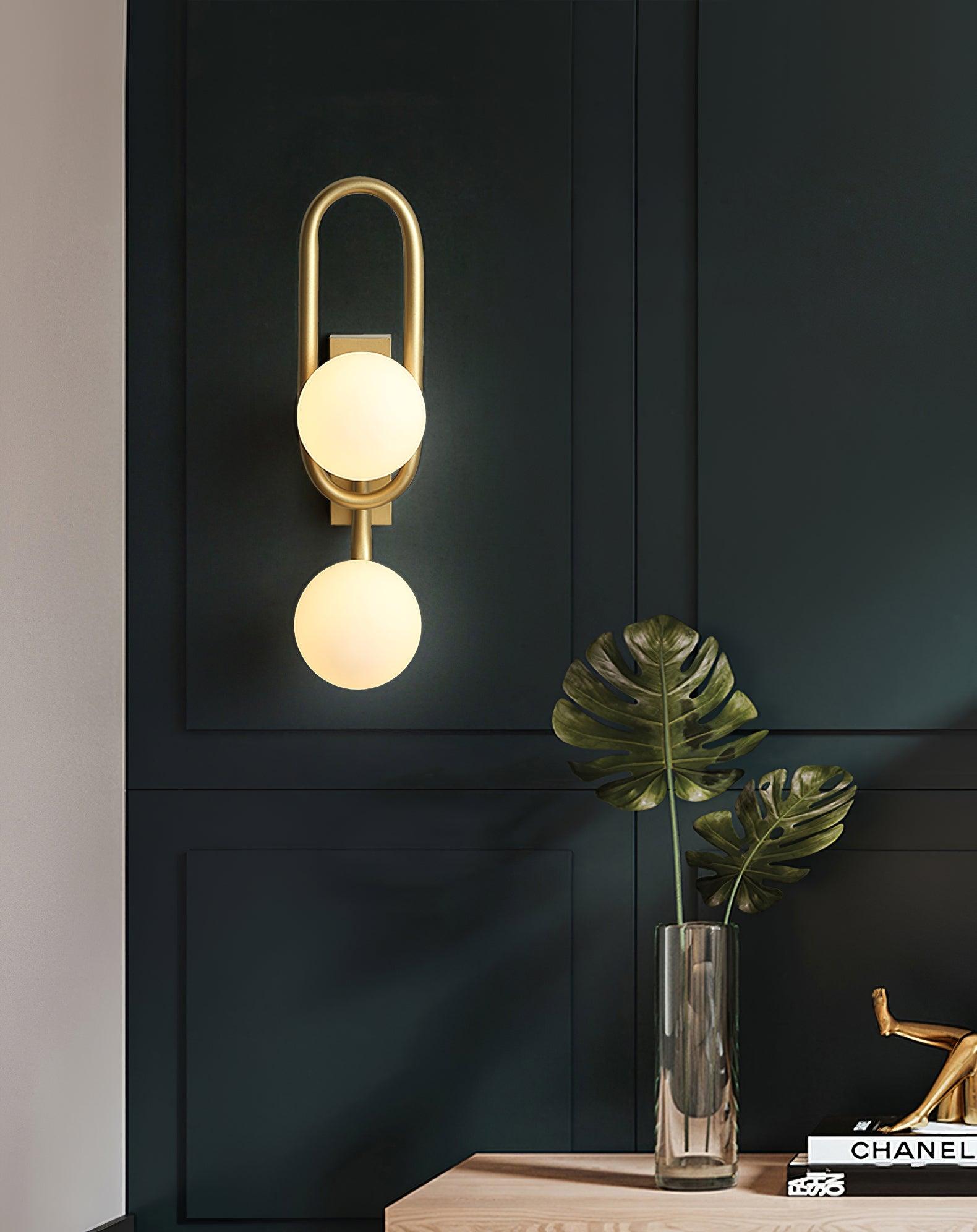 Alphaia Modern Minimalist Glass Wall Lamp-Neutral Decor