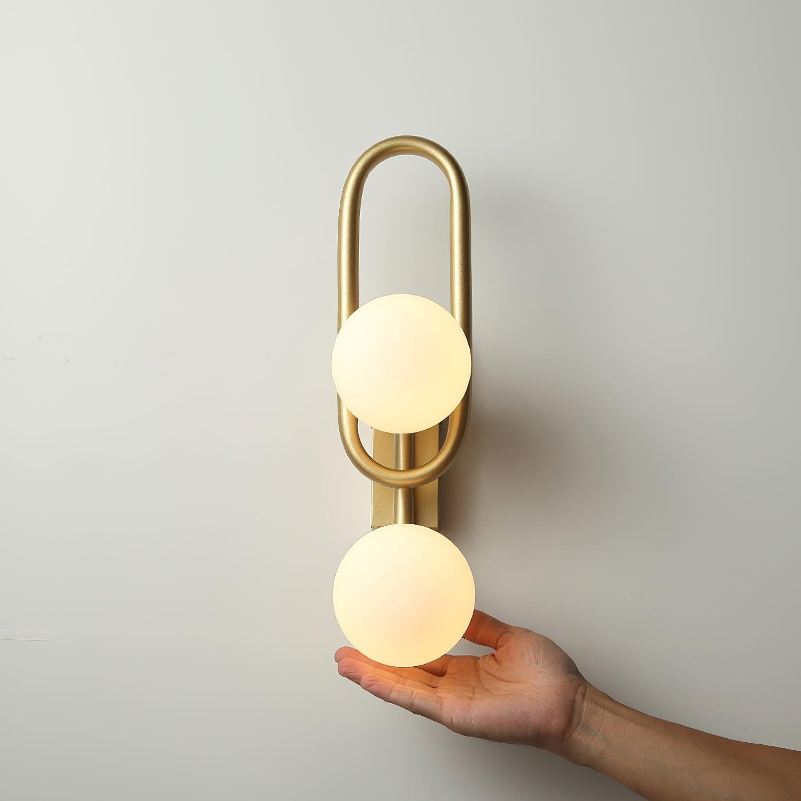 Alphaia Modern Minimalist Glass Wall Lamp-Neutral Decor
