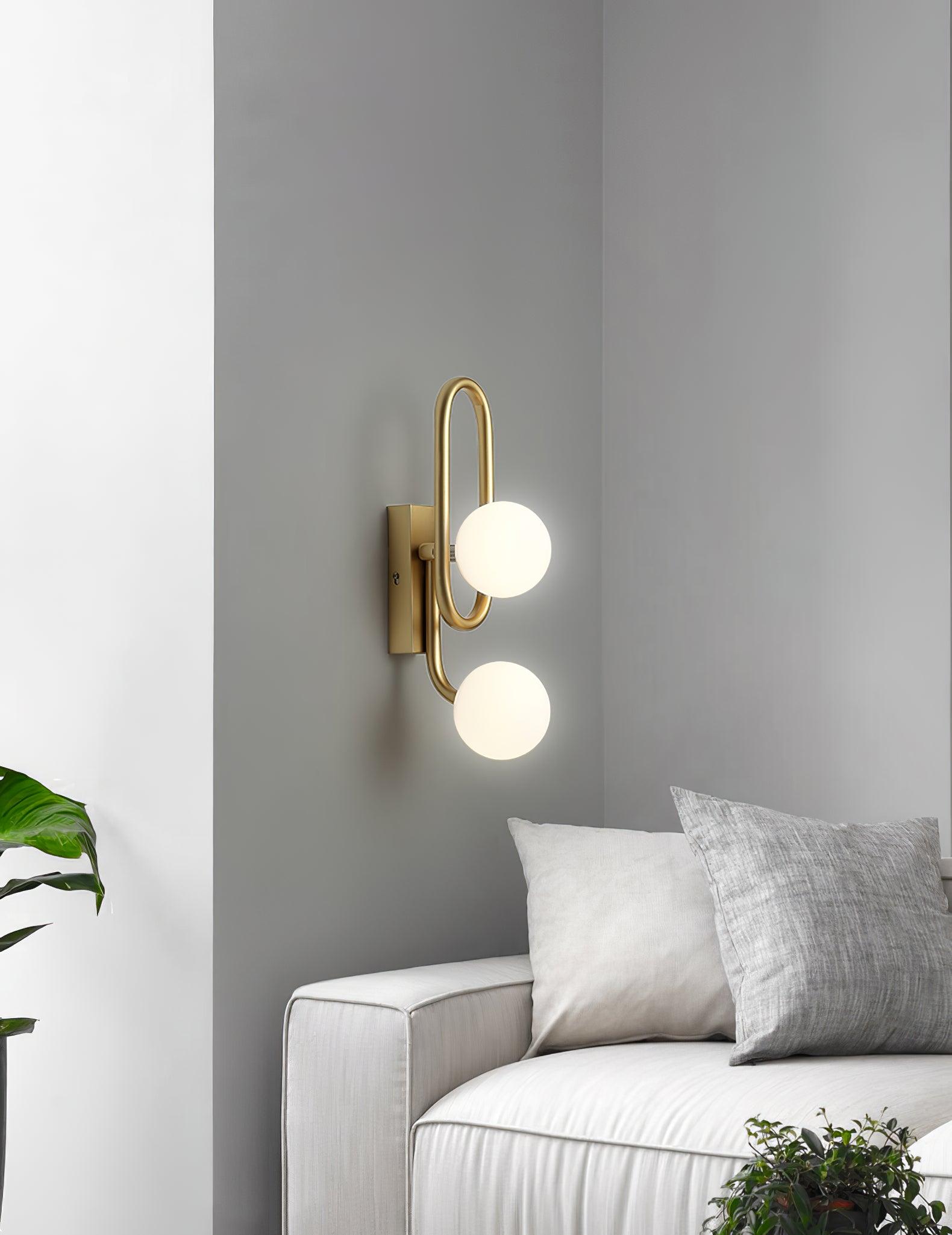 Alphaia Modern Minimalist Glass Wall Lamp-Neutral Decor