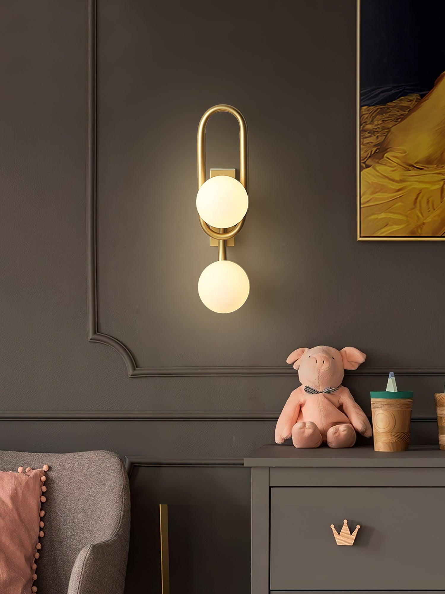 Alphaia Modern Minimalist Glass Wall Lamp-Neutral Decor