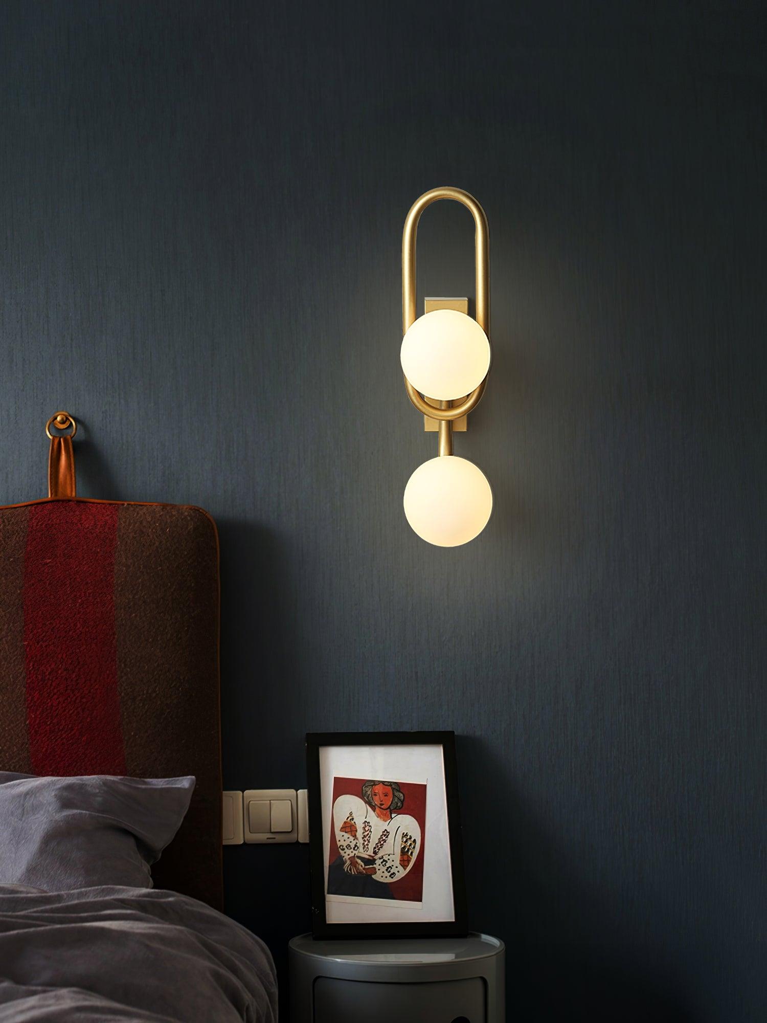 Alphaia Modern Minimalist Glass Wall Lamp-Neutral Decor