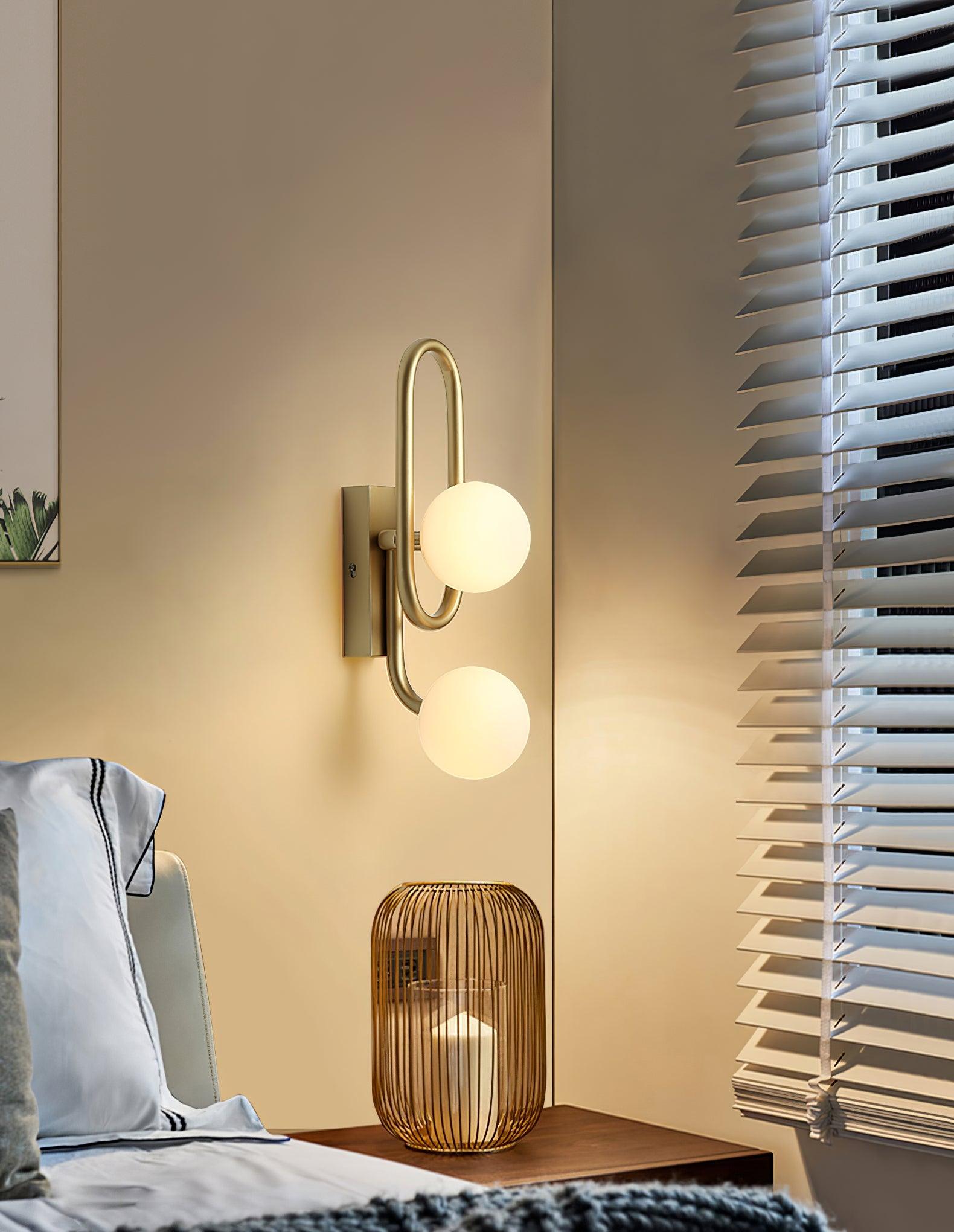Alphaia Modern Minimalist Glass Wall Lamp-Neutral Decor
