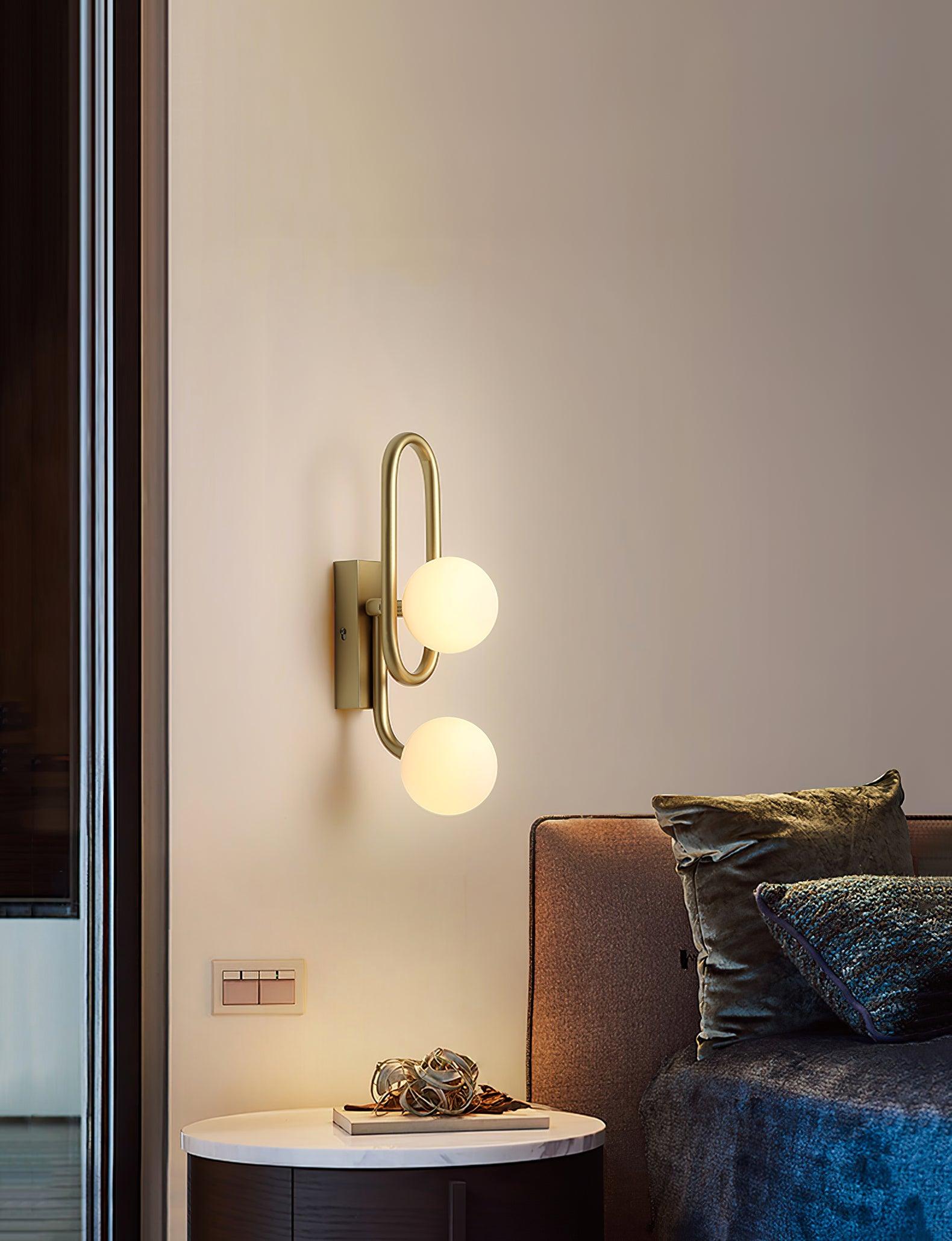 Alphaia Modern Minimalist Glass Wall Lamp-Neutral Decor