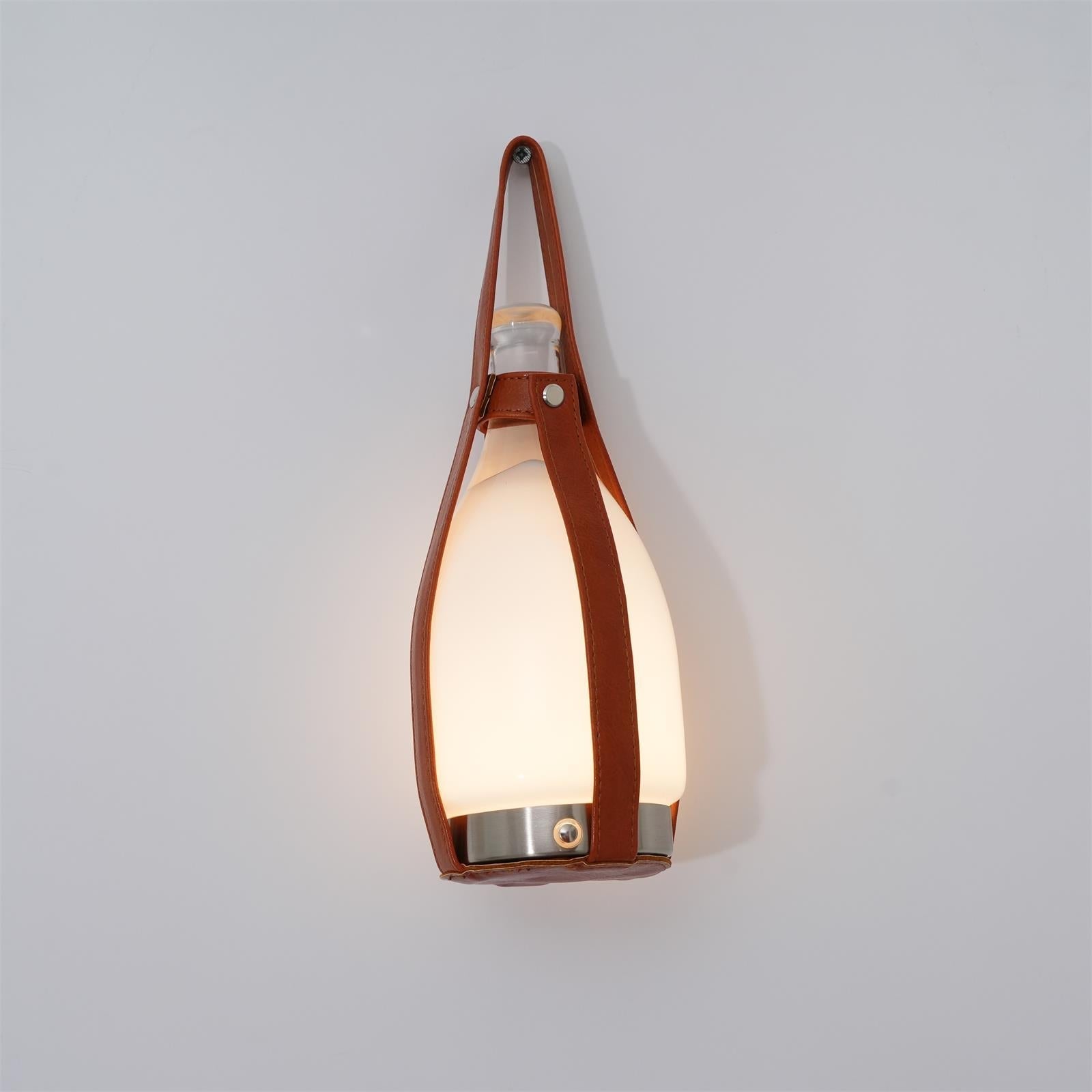 Ales Leather Vintage Table Lamp-Neutral Decor