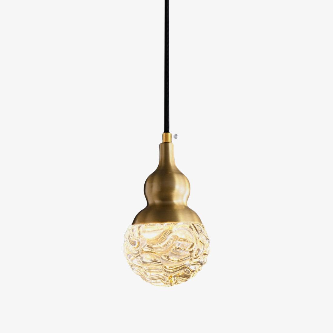 Cove Brass & Glass Glam Pendant Light-Neutral Decor