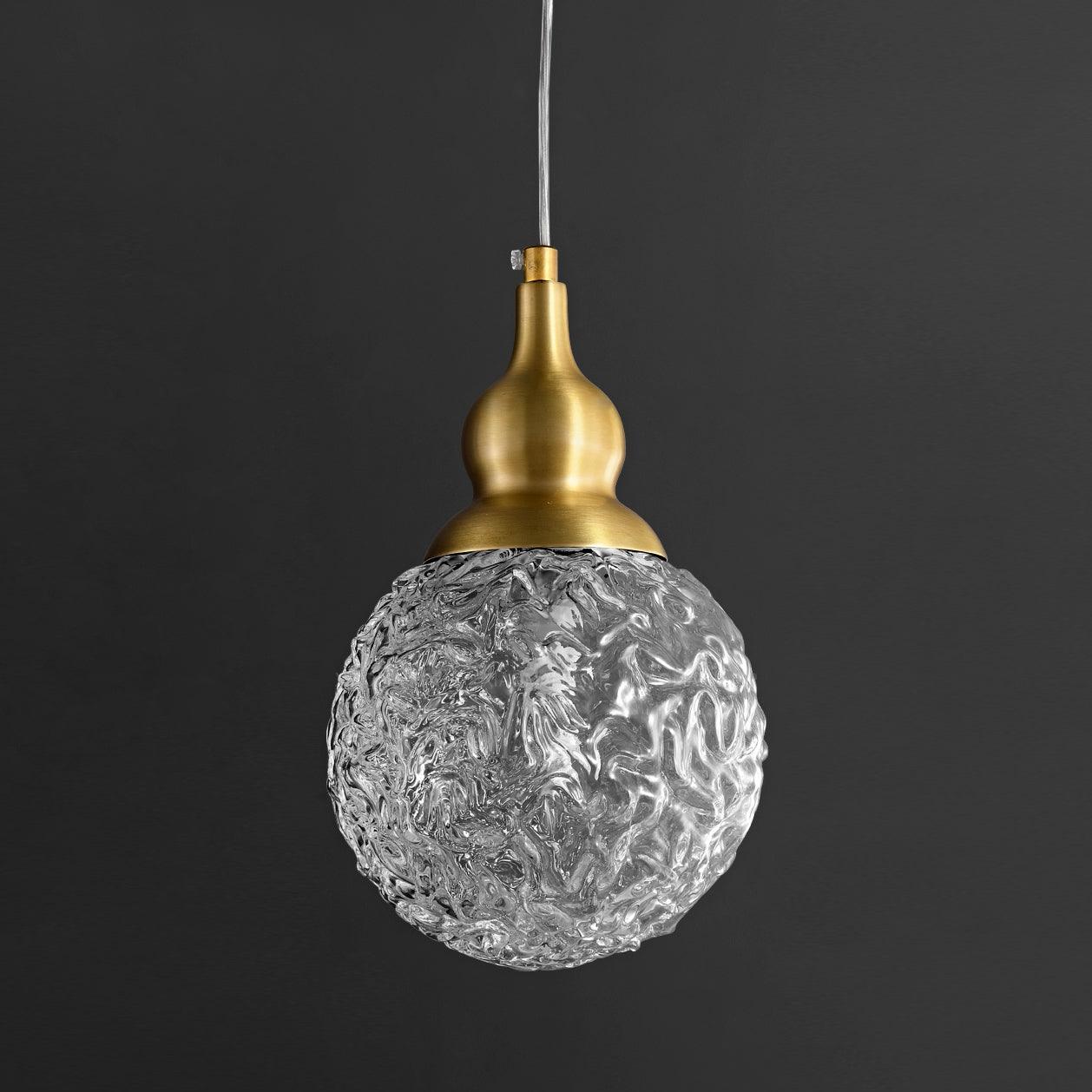 Cove Brass & Glass Glam Pendant Light-Neutral Decor