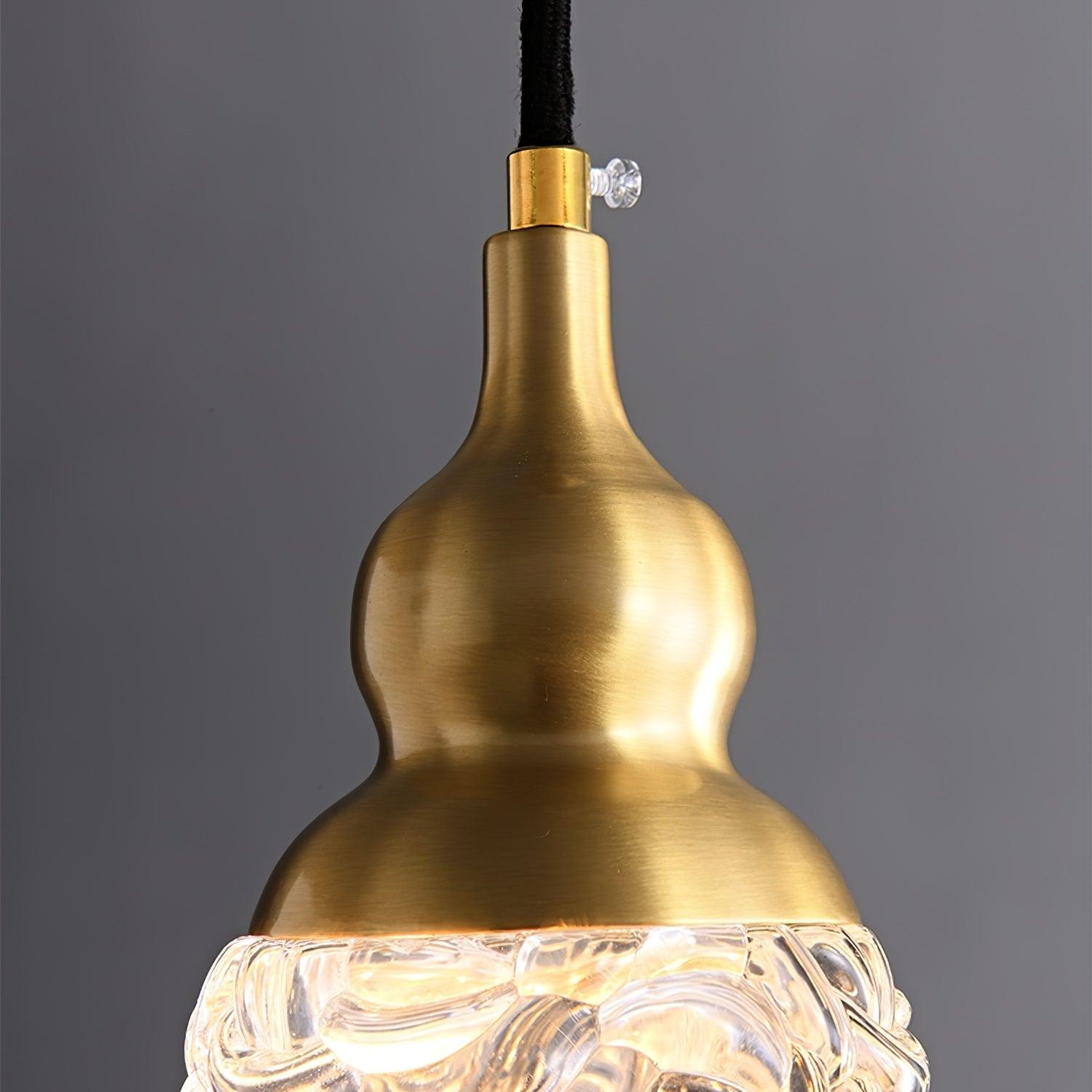 Cove Brass & Glass Glam Pendant Light-Neutral Decor