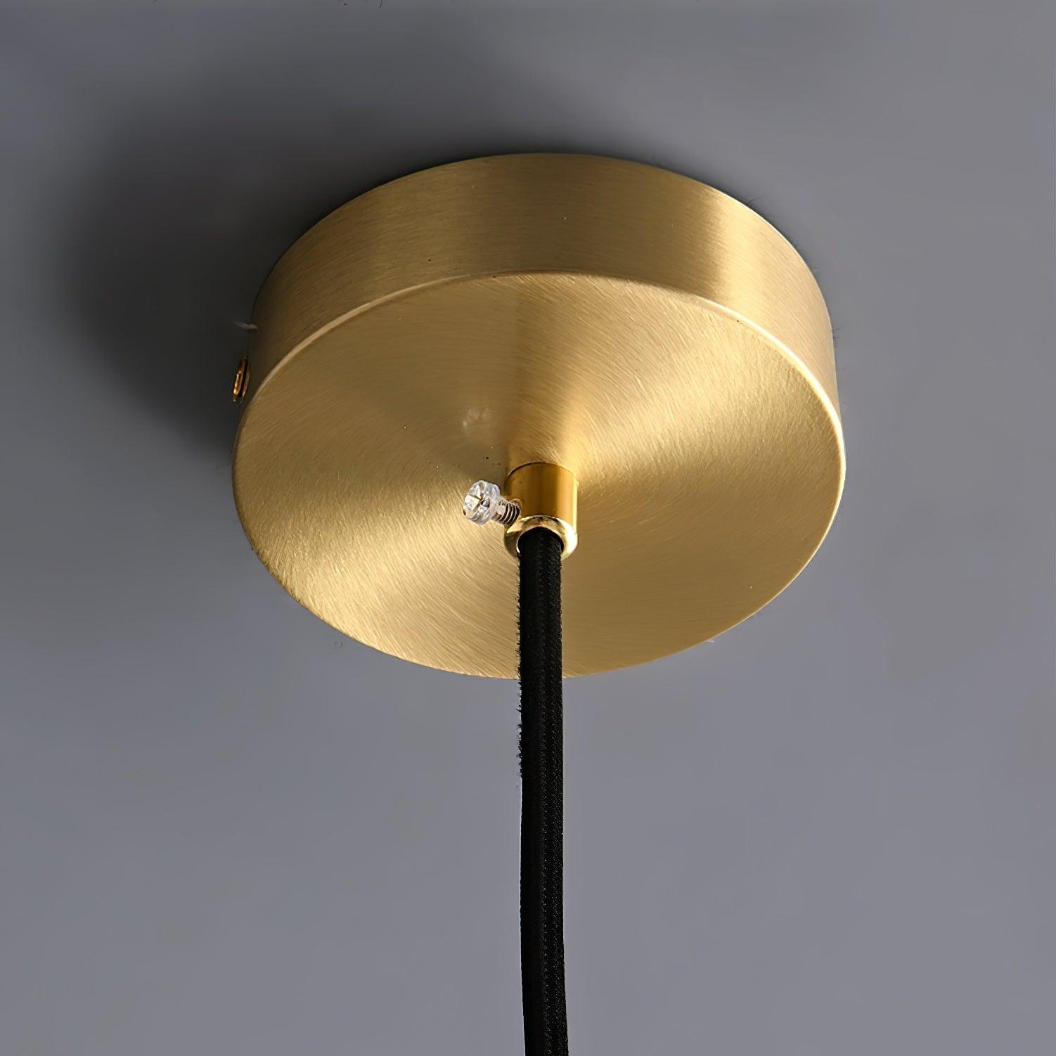 Cove Brass & Glass Glam Pendant Light-Neutral Decor