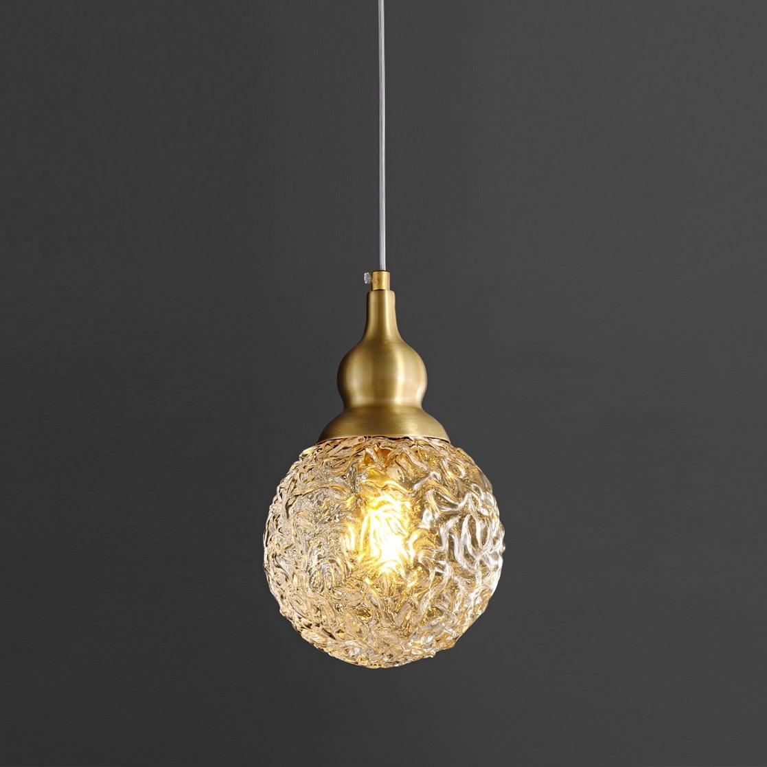 Cove Brass & Glass Glam Pendant Light-Neutral Decor
