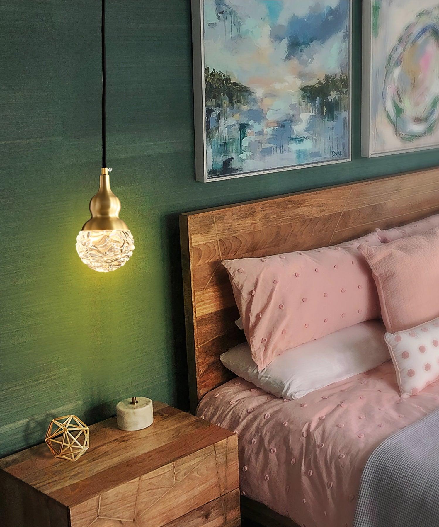 Cove Brass & Glass Glam Pendant Light-Neutral Decor