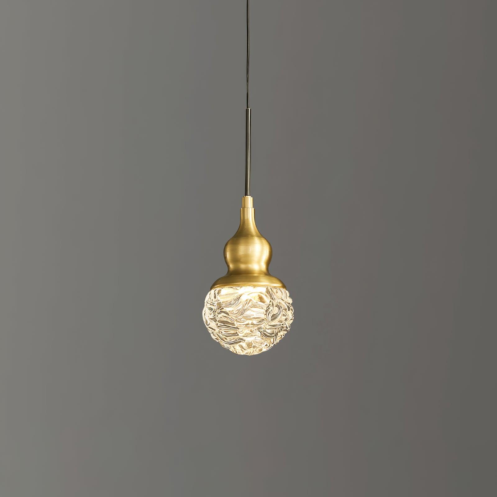 Cove Brass & Glass Glam Pendant Light-Neutral Decor