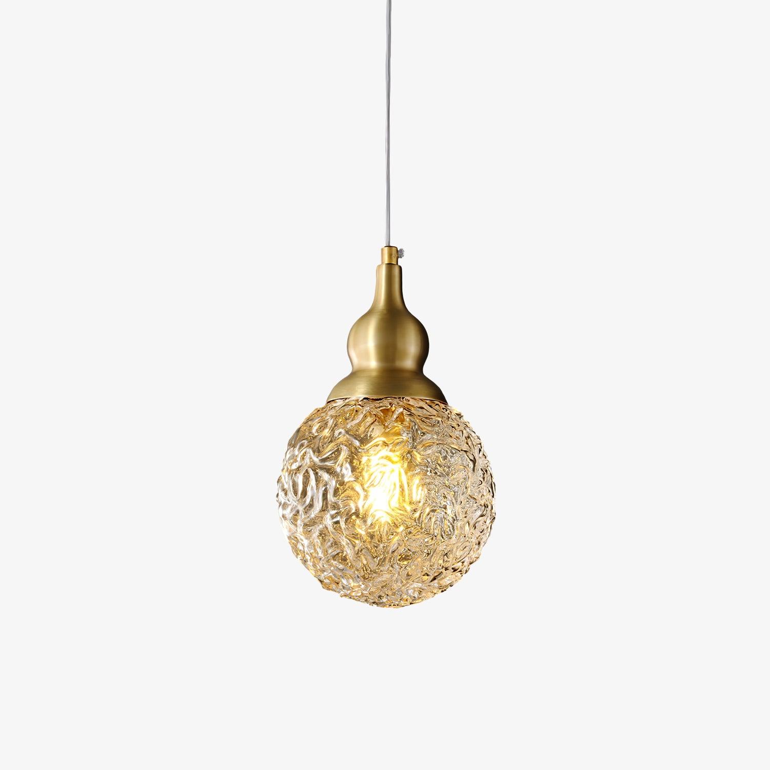 Cove Brass & Glass Glam Pendant Light-Neutral Decor