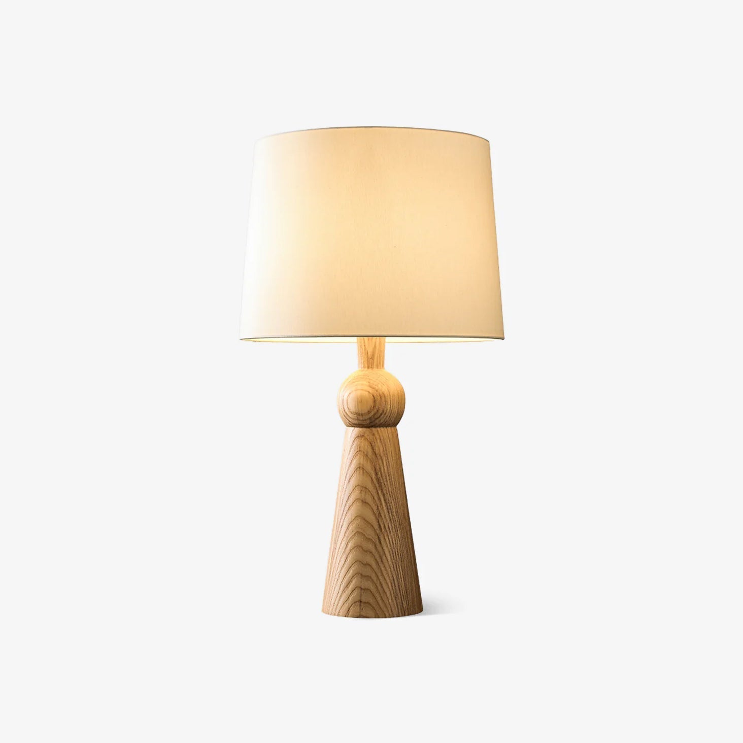 Lioria Wood Fabric Table Lamp-Neutral Decor