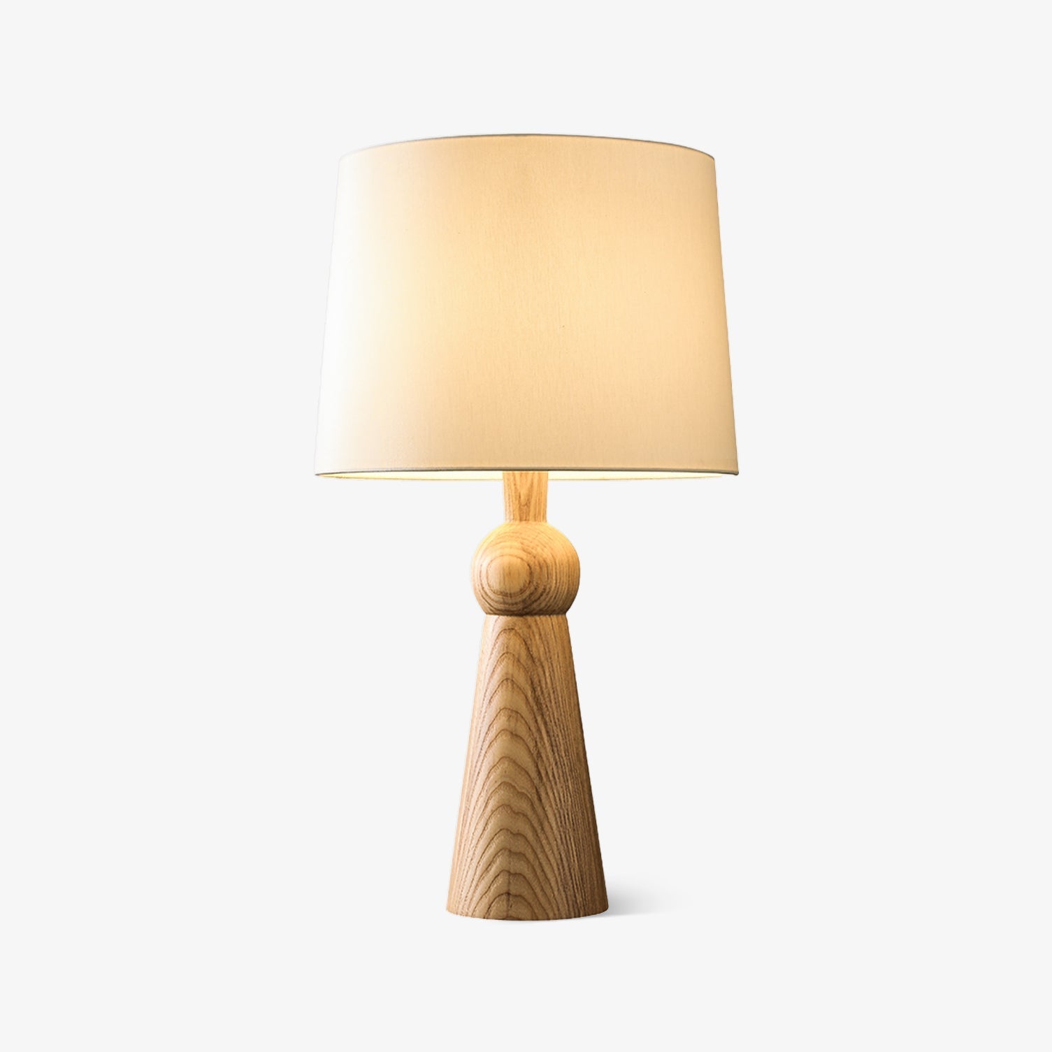Lioria Wood Fabric Table Lamp-Neutral Decor