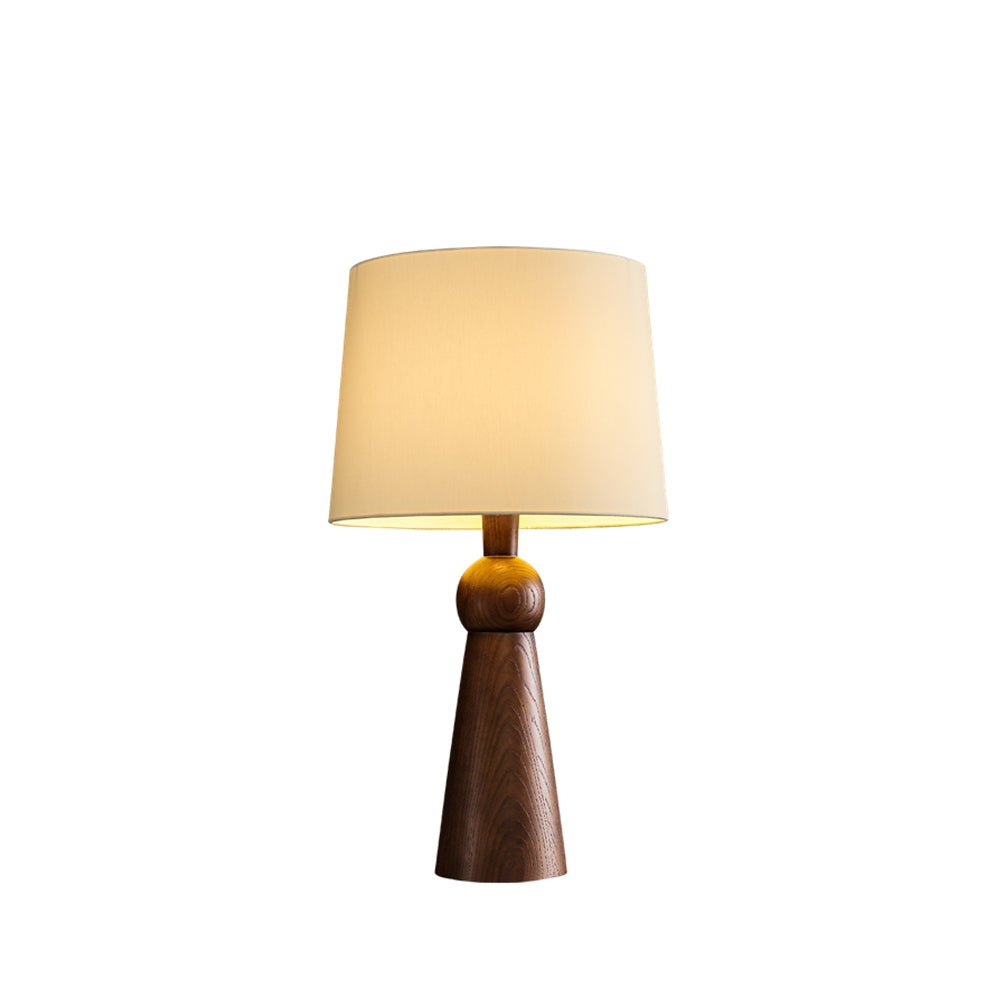 Lioria Wood Fabric Table Lamp-Neutral Decor