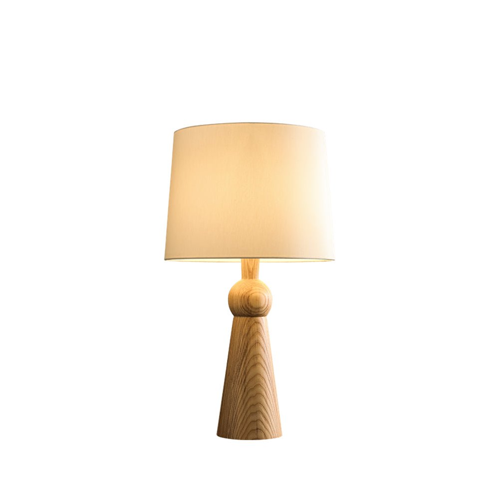 Lioria Wood Fabric Table Lamp-Neutral Decor