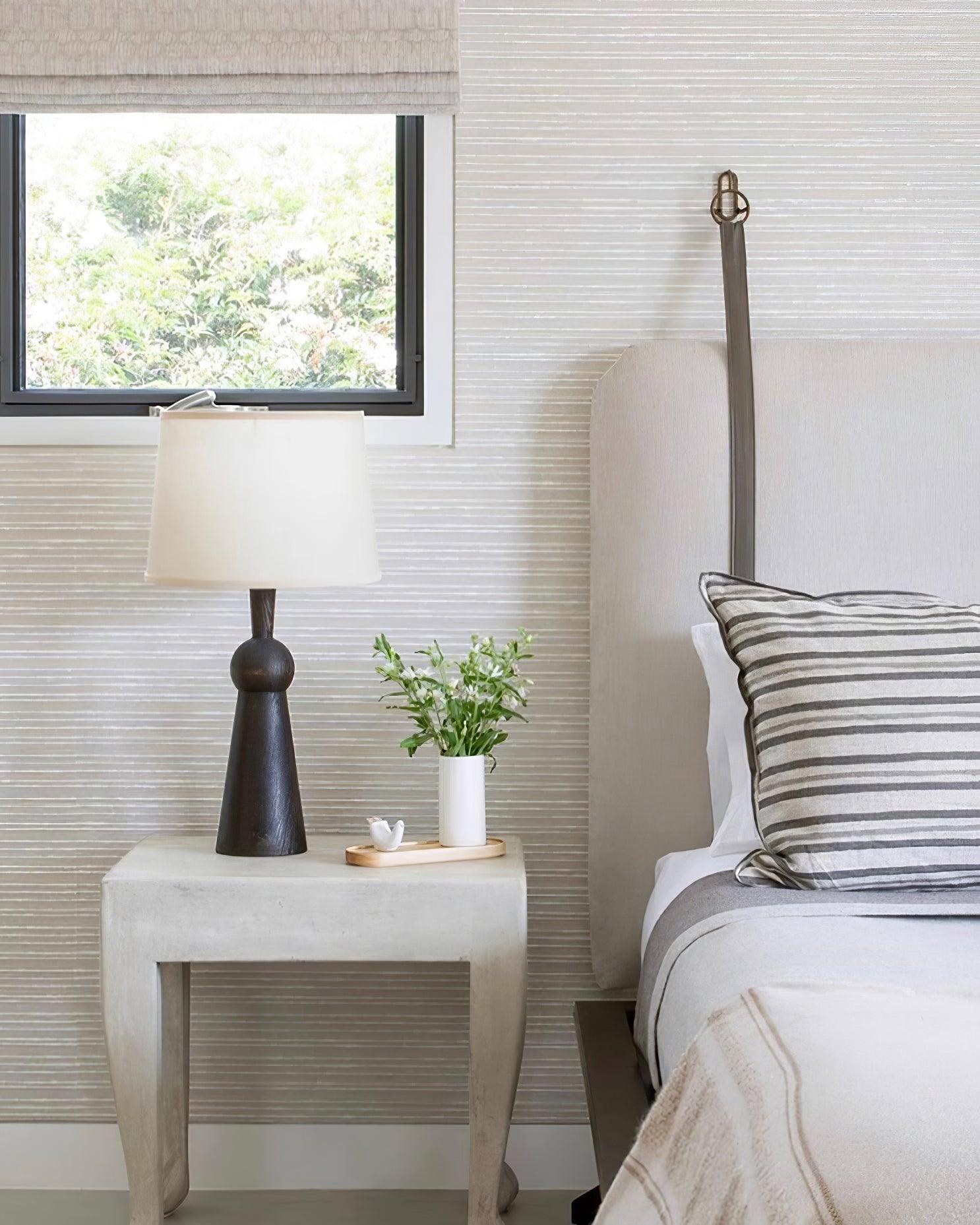 Lioria Wood Fabric Table Lamp-Neutral Decor