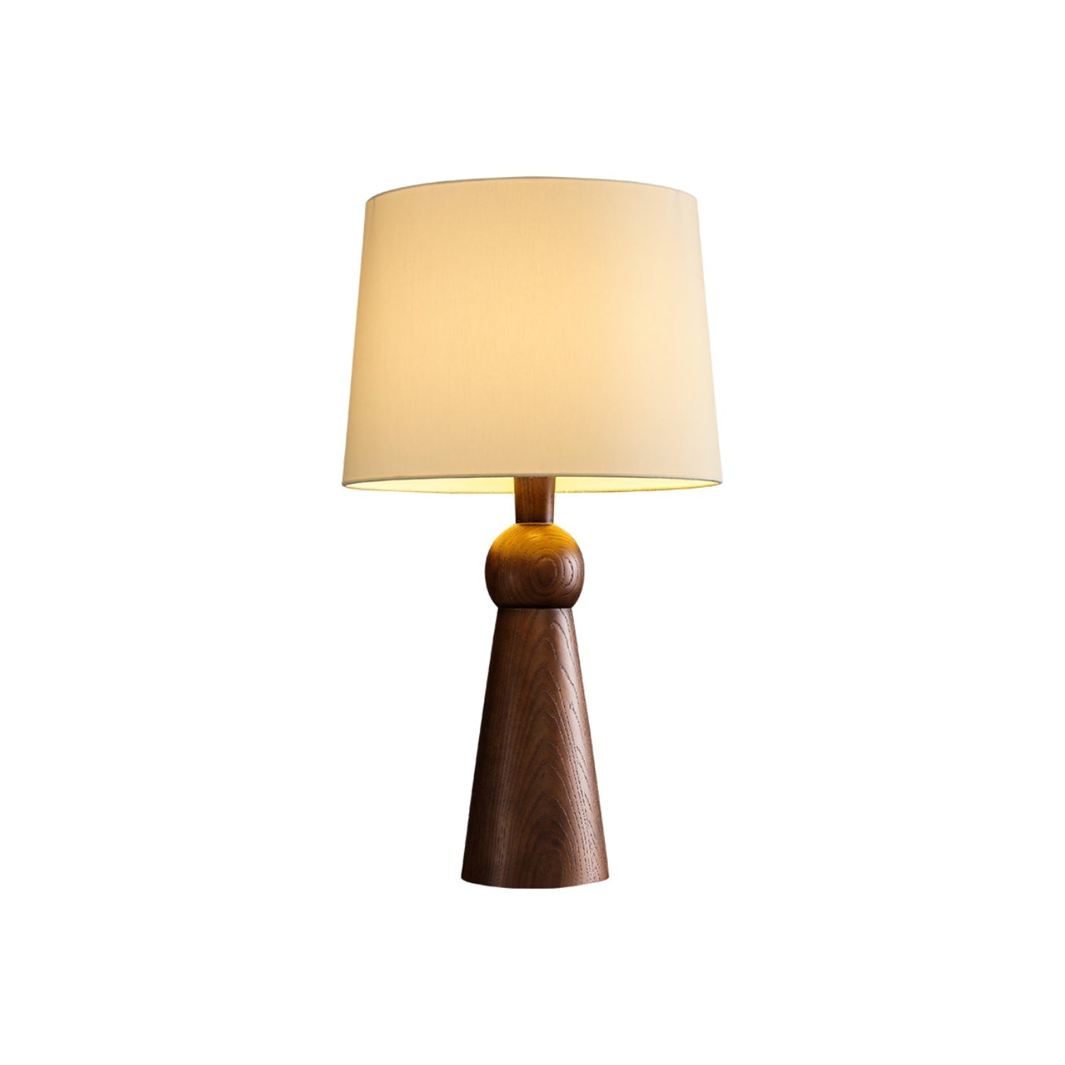 Lioria Wood Fabric Table Lamp-Neutral Decor