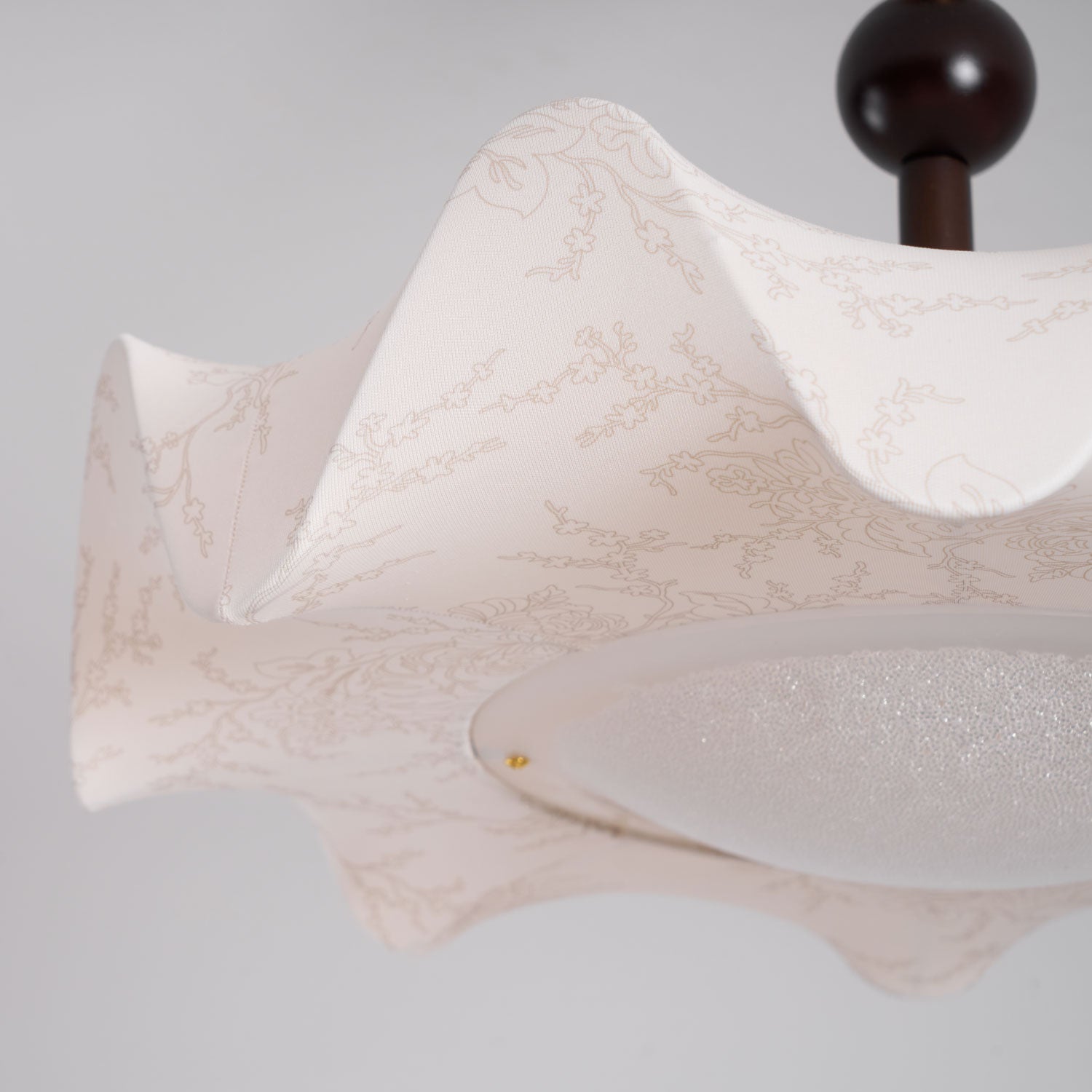 Avlorus Traditional Premium Elegance Wood Fabric Ceiling Light-Neutral Decor