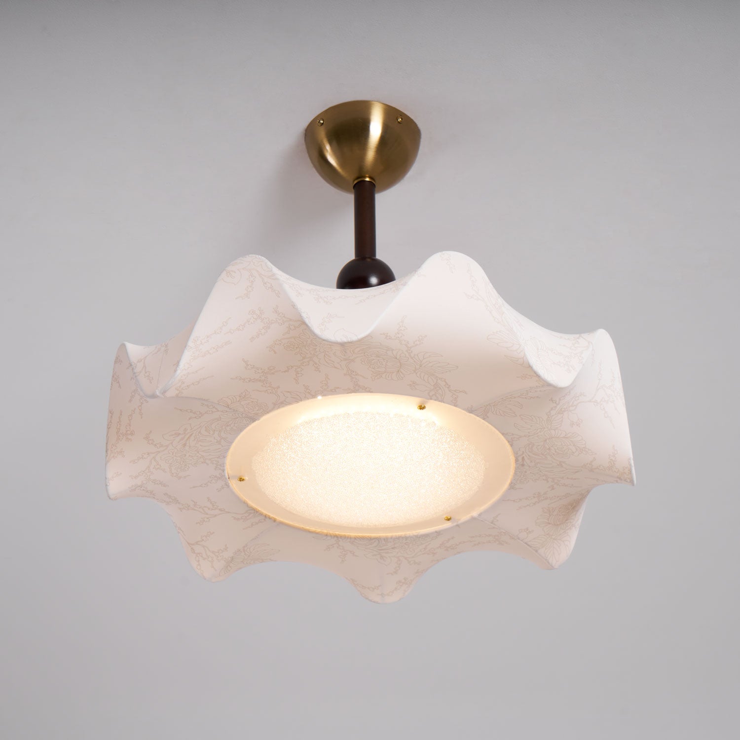 Avlorus Traditional Premium Elegance Wood Fabric Ceiling Light-Neutral Decor