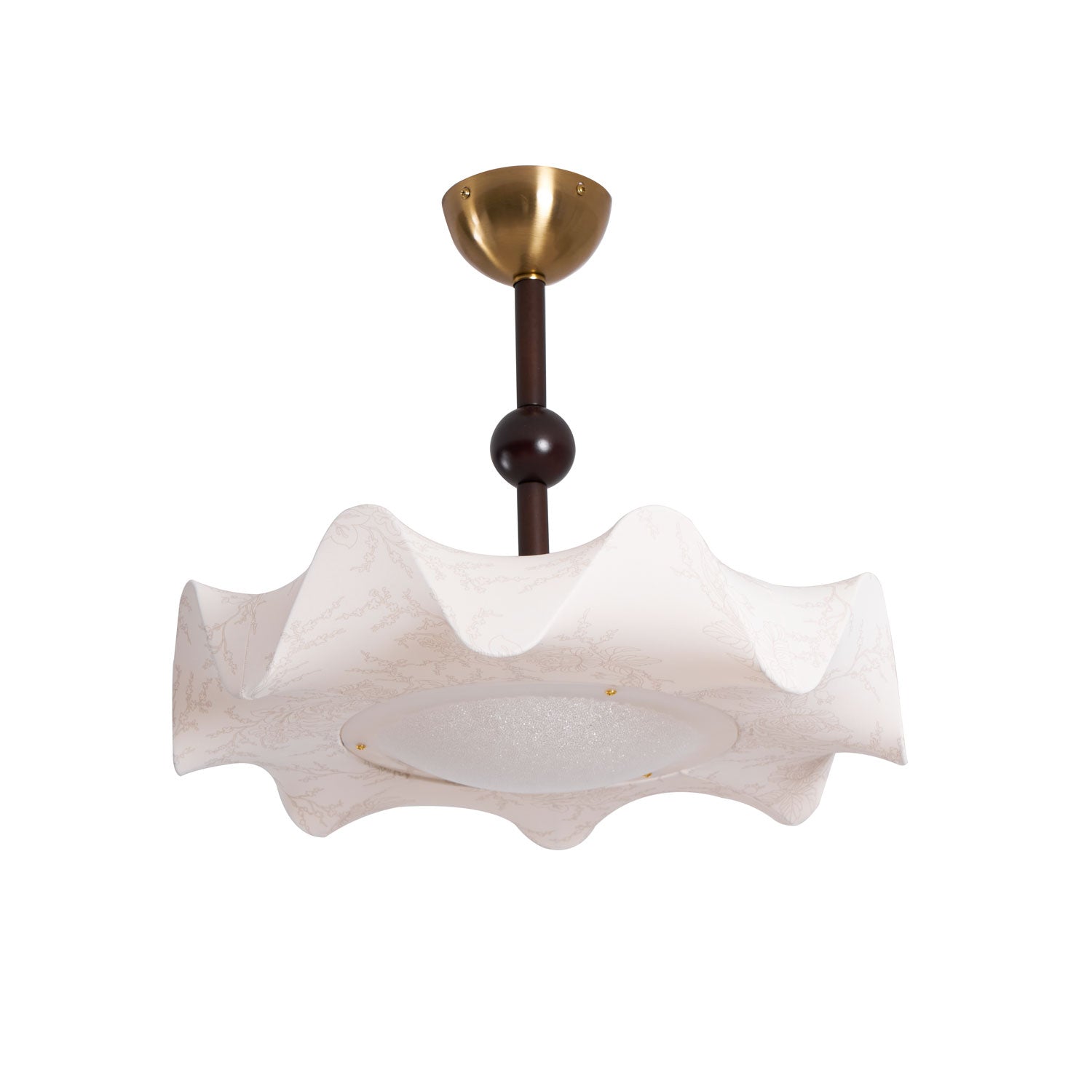 Avlorus Traditional Premium Elegance Wood Fabric Ceiling Light-Neutral Decor