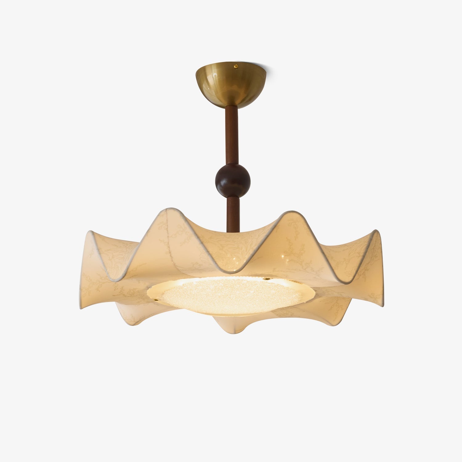 Avlorus Traditional Premium Elegance Wood Fabric Ceiling Light-Neutral Decor