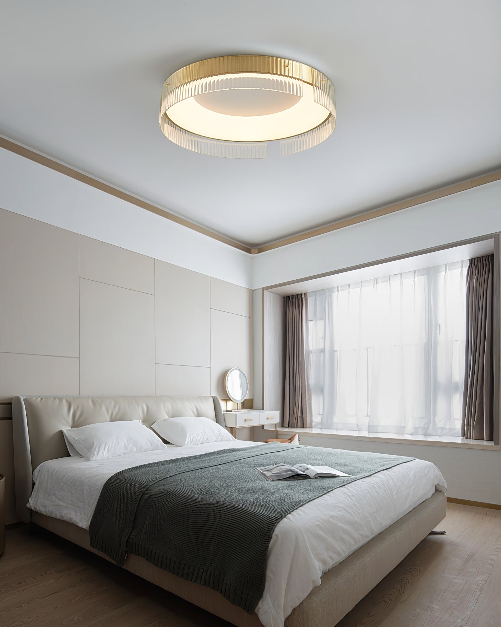 Ovenaris Modern Minimalist Brass Ceiling Light-Neutral Decor