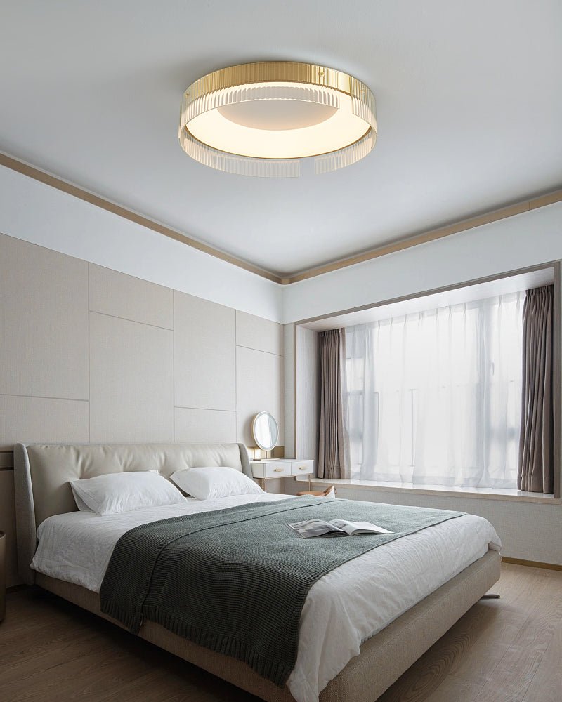 Ovenaris Modern Minimalist Brass Ceiling Light-Neutral Decor