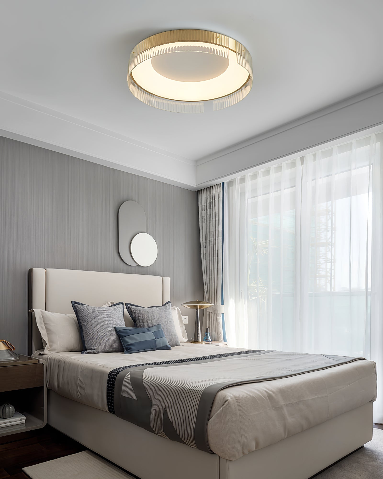 Ovenaris Modern Minimalist Brass Ceiling Light-Neutral Decor