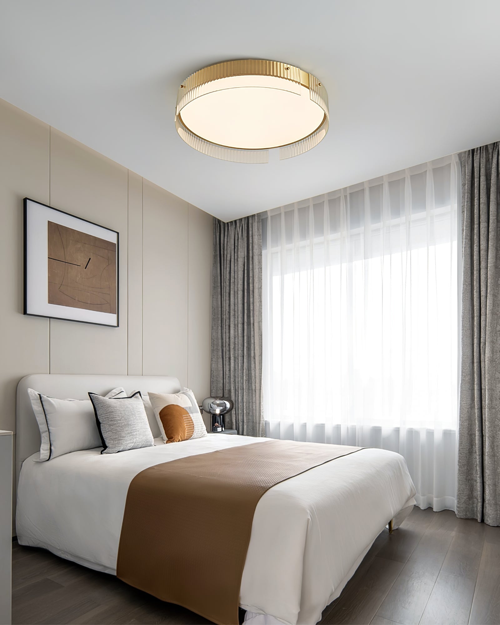 Ovenaris Modern Minimalist Brass Ceiling Light-Neutral Decor