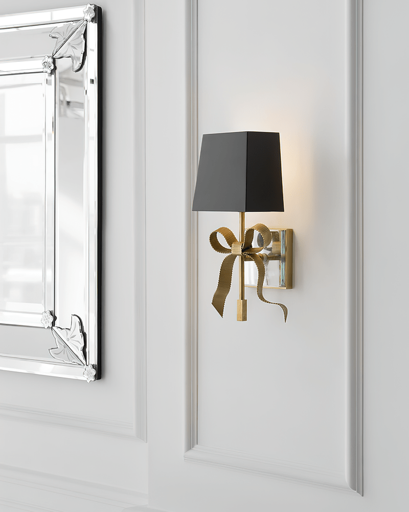 Veskin Bow Wall Sconce-Neutral Decor