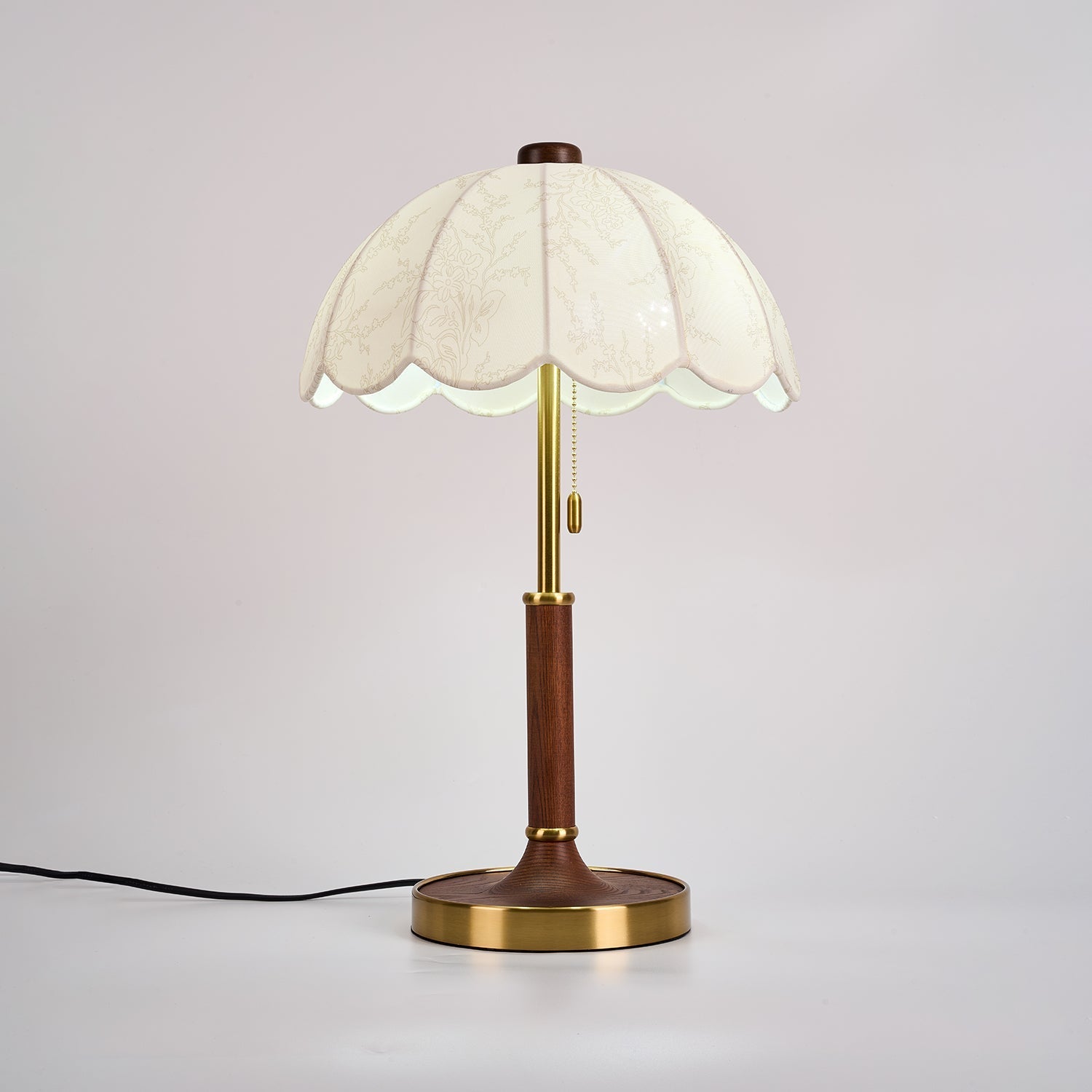 Axiain Wood Fabric Table Lamp-Neutral Decor