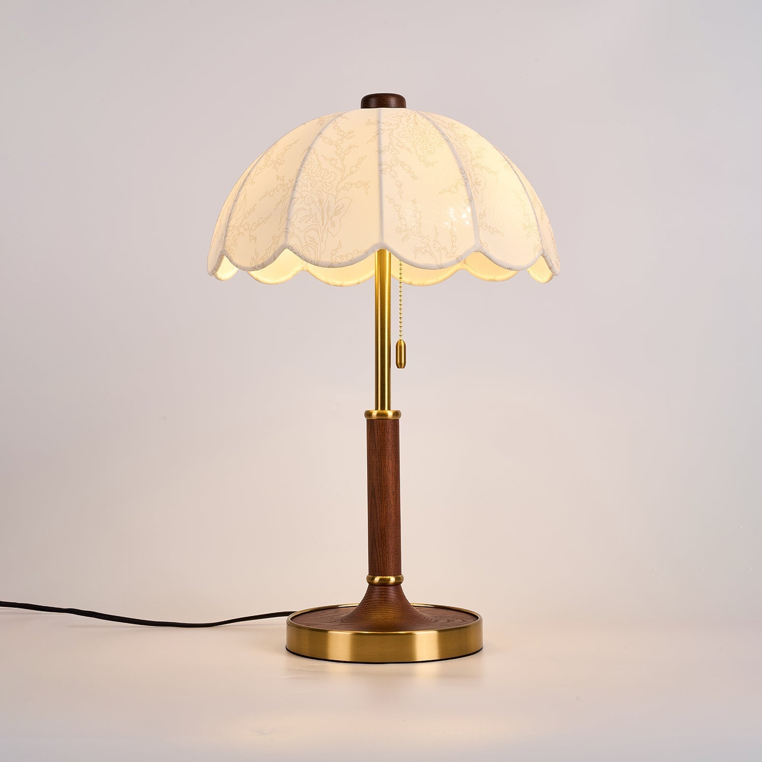 Axiain Wood Fabric Table Lamp-Neutral Decor
