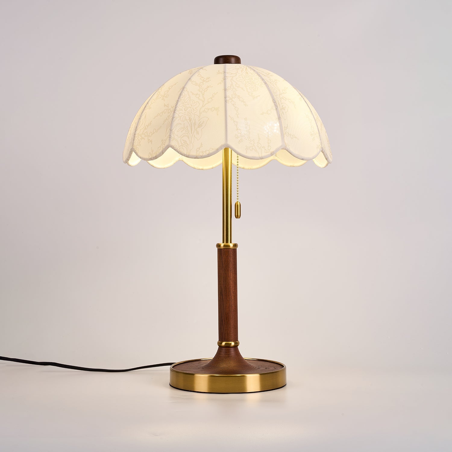 Axiain Wood Fabric Table Lamp-Neutral Decor