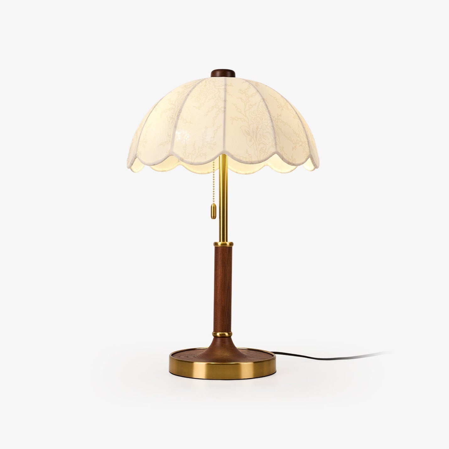 Axiain Wood Fabric Table Lamp-Neutral Decor