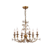 Ornuvyu Postmodern Luxury Clear Metal Crystal Chandelier