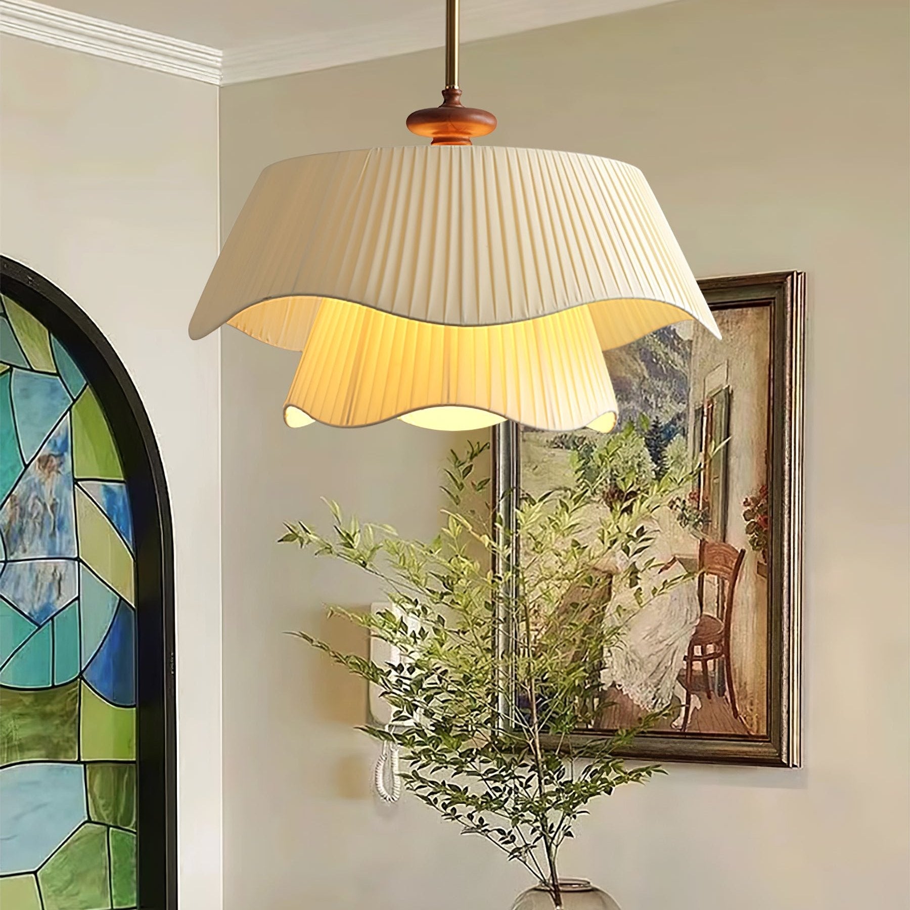 Novenq Premium Elegance Wood Pendant Lamp-Neutral Decor