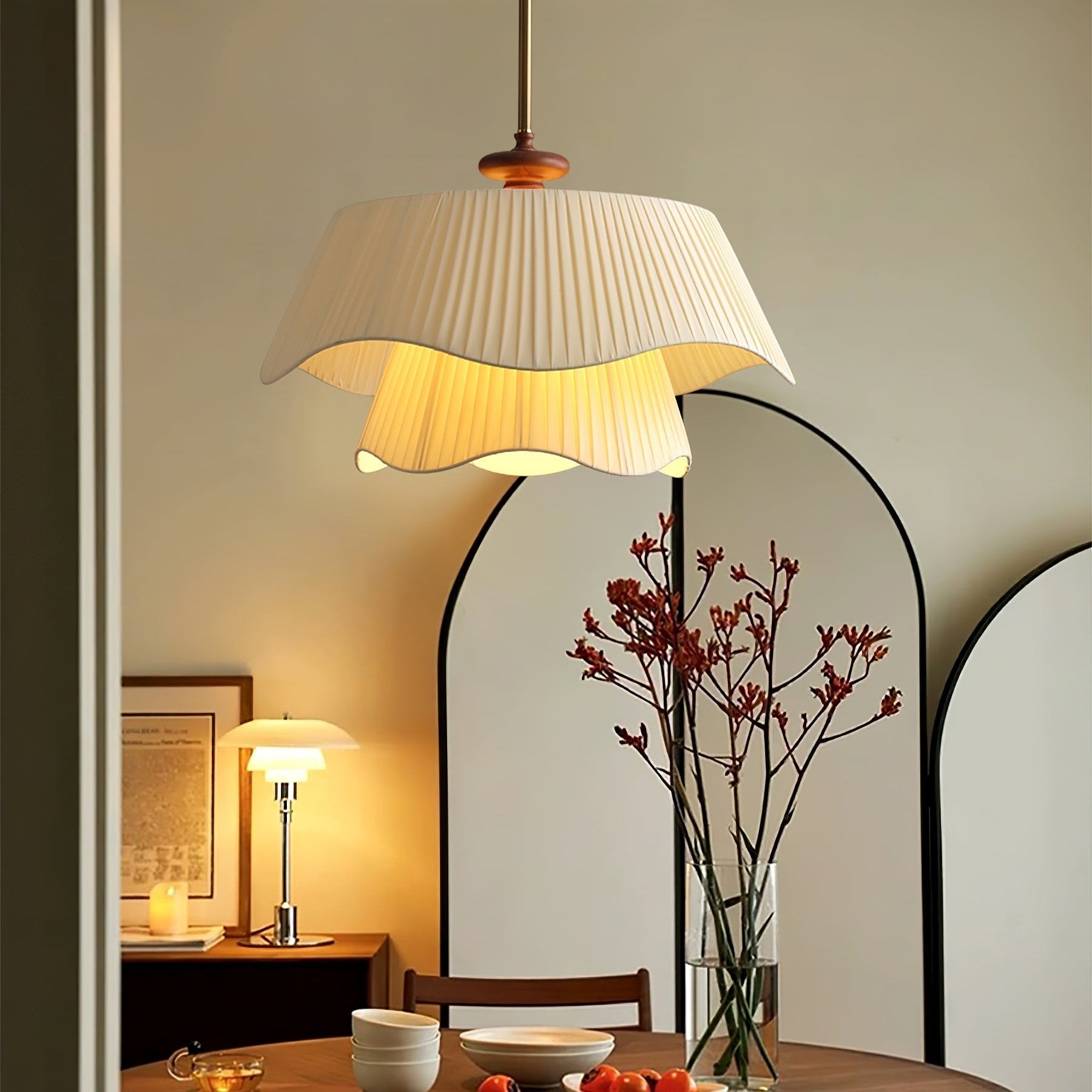 Novenq Premium Elegance Wood Pendant Lamp-Neutral Decor