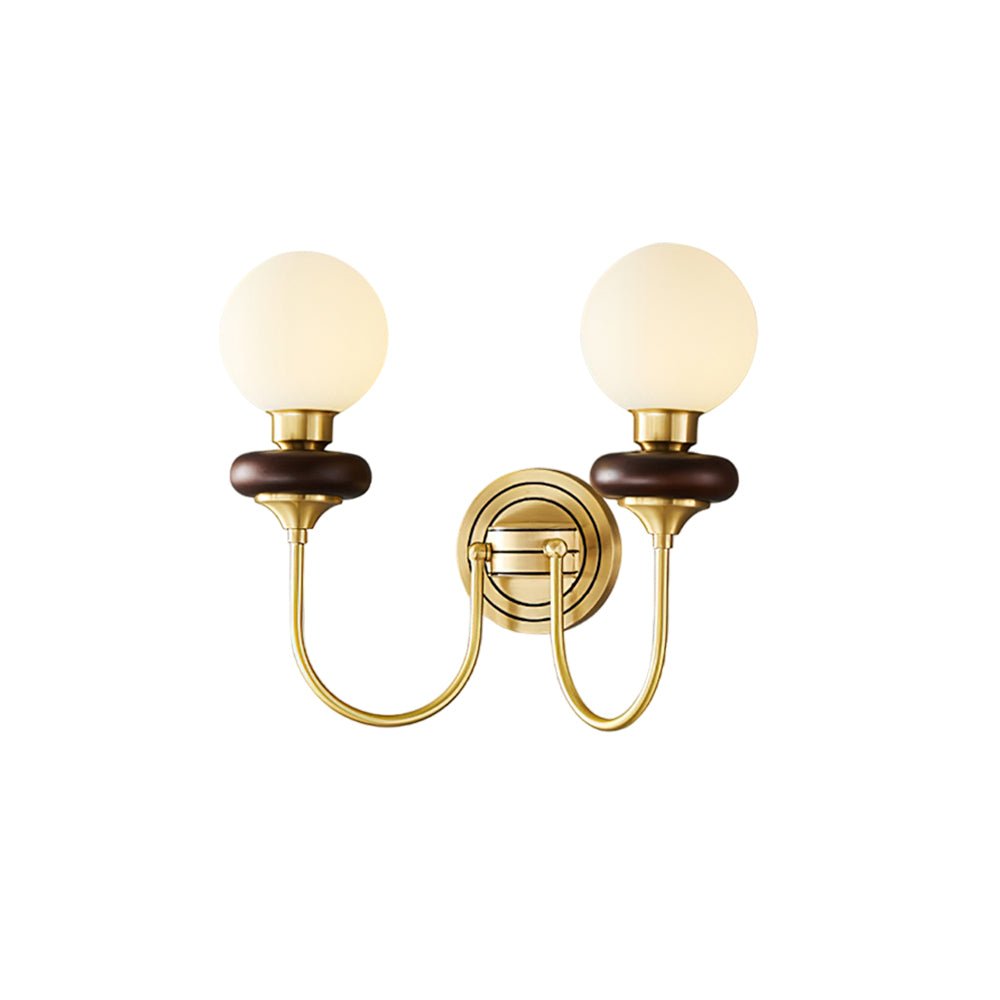 Kiroxen Wall Lamp Premium Nordic Art Walnut Glass-Neutral Decor