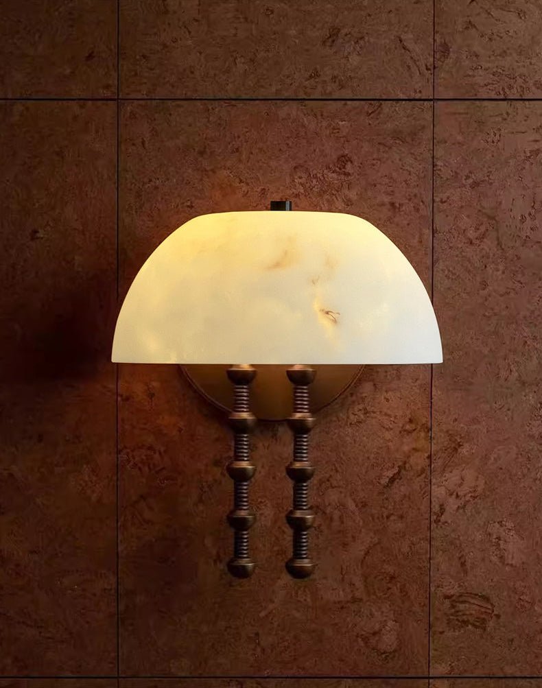 Bellini Alabaster Sconce-Neutral Decor