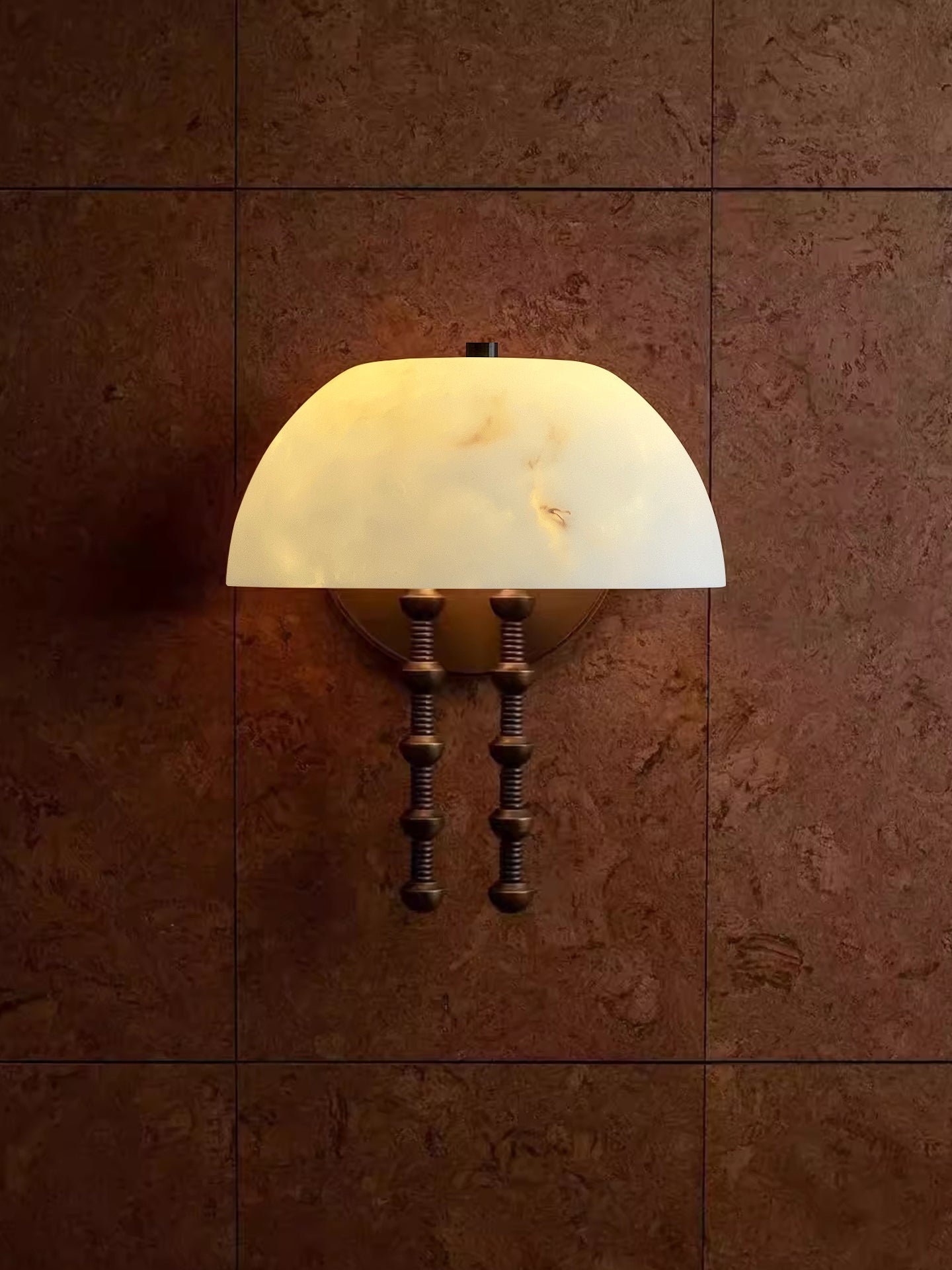 Bellini Alabaster Sconce-Neutral Decor