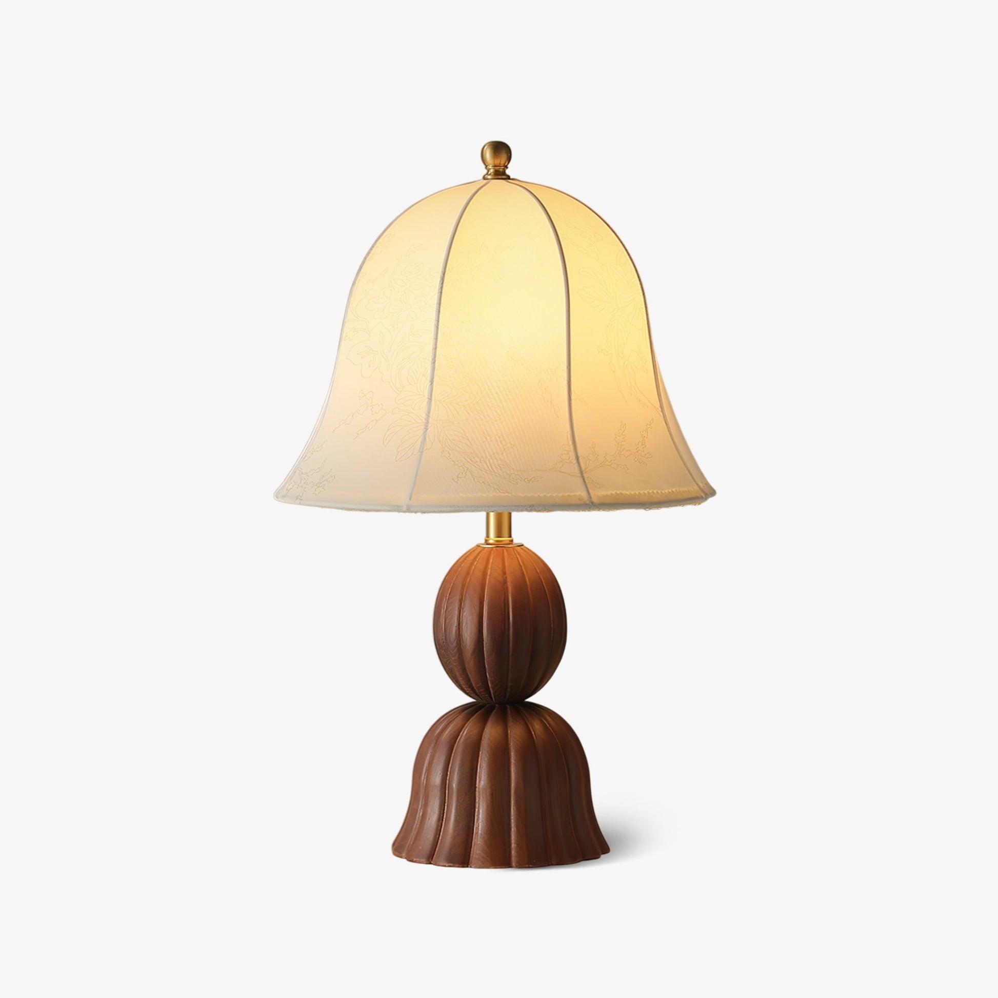 Galenor Fabric Wood Vintage Table Lamp-Neutral Decor